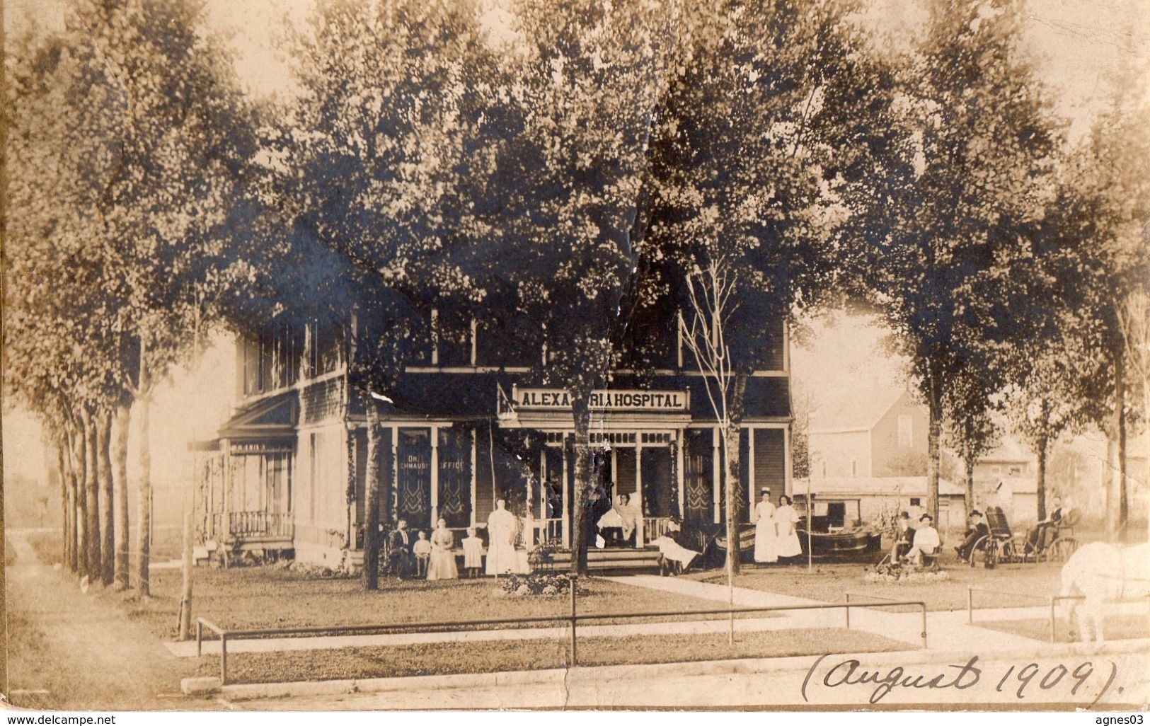 ALEXANDRIA   - Carte Photo 1909  -  L'hopital - Alexandria