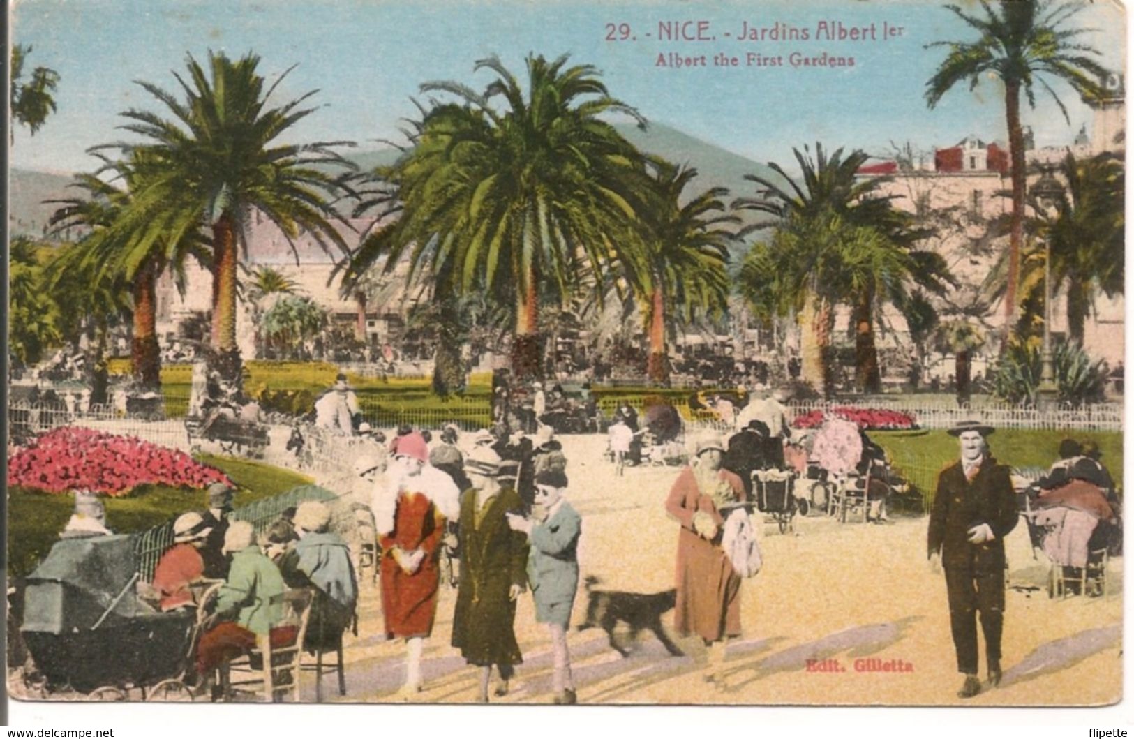 L40B088 - NIce - Jardin Albert 1er  - Editions Gilletta  N°29 - Belle Animation - Multi-vues, Vues Panoramiques