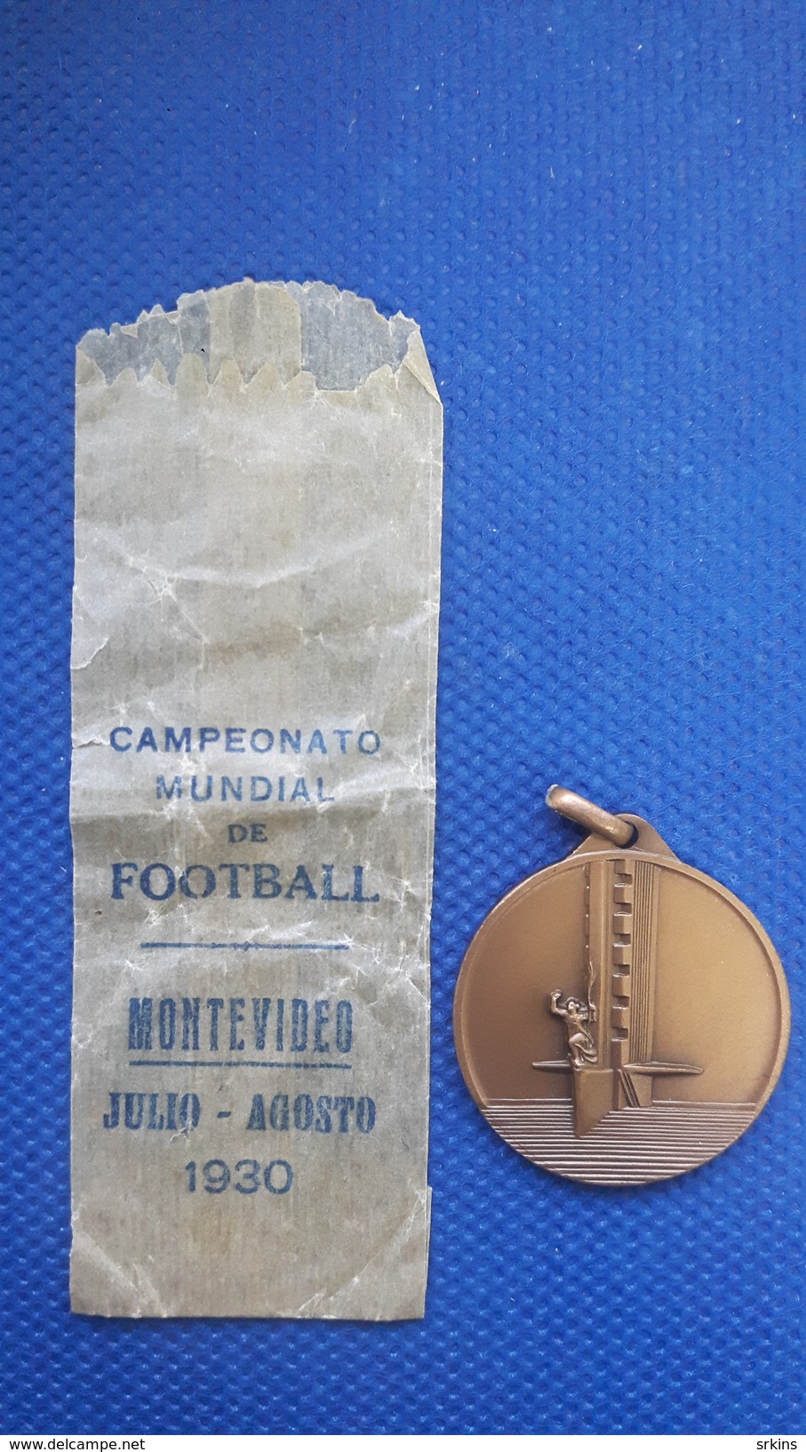 Medal World Cup 1930 Montevideo Uruguay FIFA, Campeonato Mundial De Football - Bekleidung, Souvenirs Und Sonstige