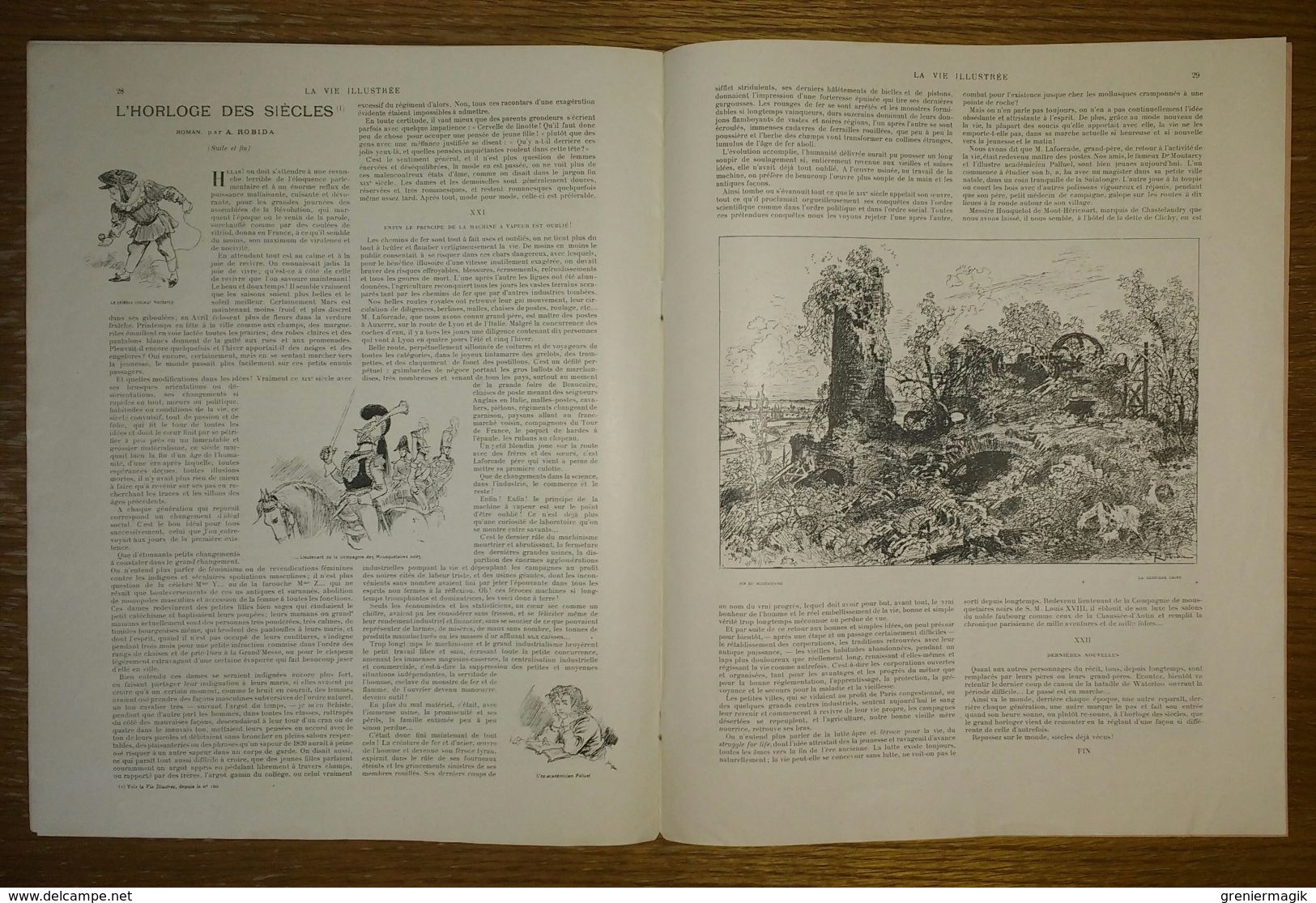 Journal La vie illustrée n°182 du 11/04/1902 Christian IX Danemark -Le bal Gavarni au Moulin Rouge - De Dion - Monaco