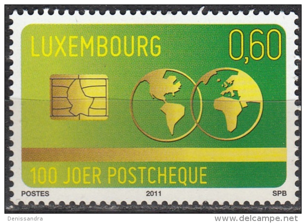 Luxembourg 2011 100 Ans Postcheque Neuf ** - Ungebraucht