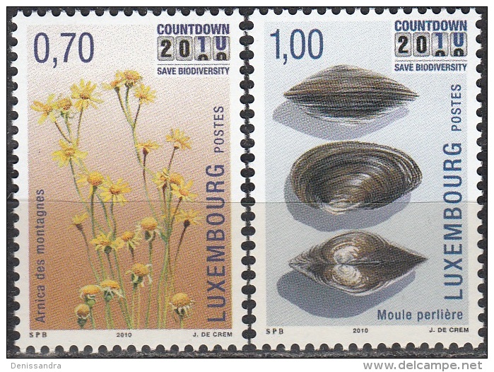 Luxembourg 2010 Michel 1857 - 1858 Neuf ** Cote (2010) 3.40 Euro Plante Et Moule - Neufs