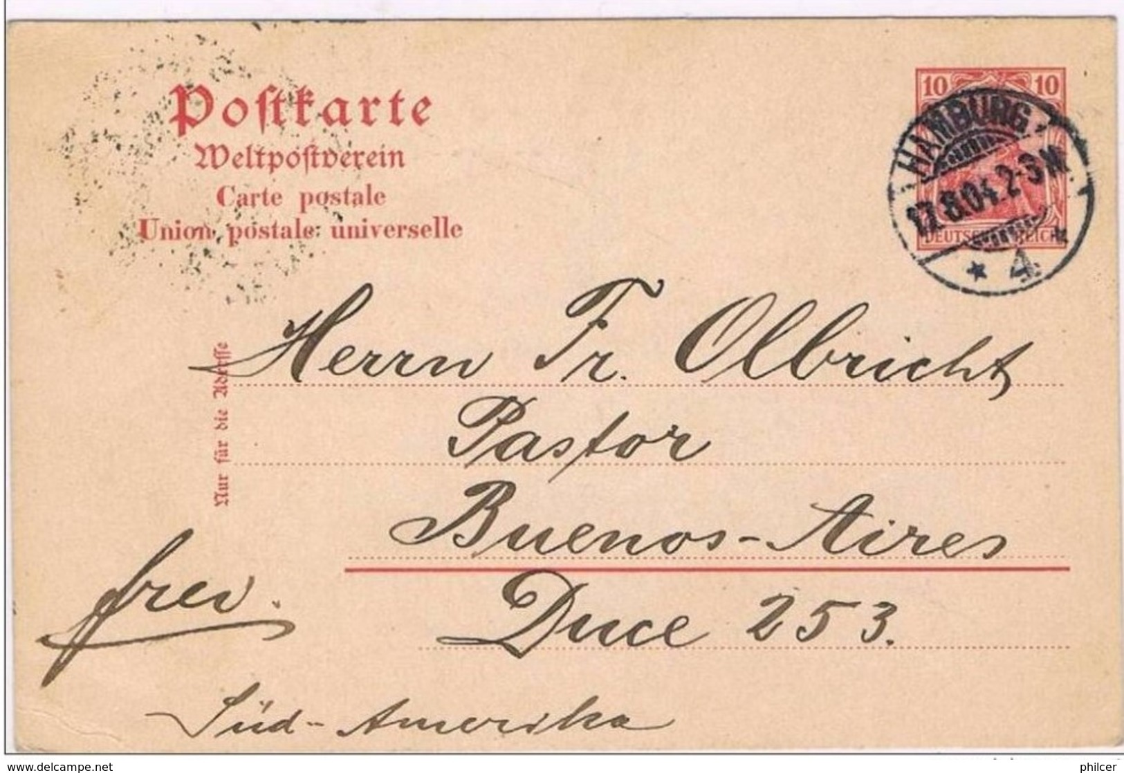 Alemanha, 1903, 1904, 1910, 3 Post Card - Postkarten