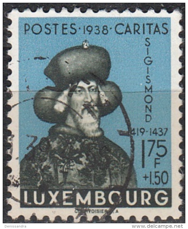 Luxembourg 1938 Michel 320 O Cote (2008) 30.00 Euro Caritas Sigismond De Luxembourg Cachet Rond - Oblitérés