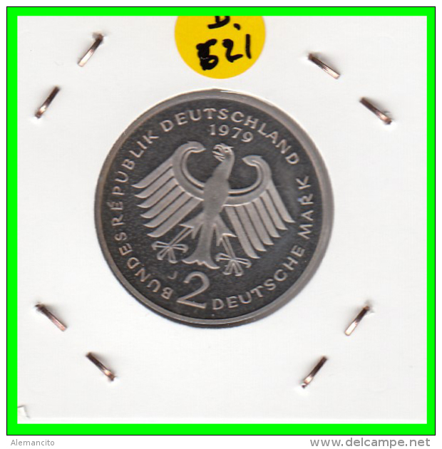 ALEMANIA - GERMANY MONEDA DE 2.00 DM. AÑO 1979-J  CALIDAD  PROOF S/C - 2 Marcos