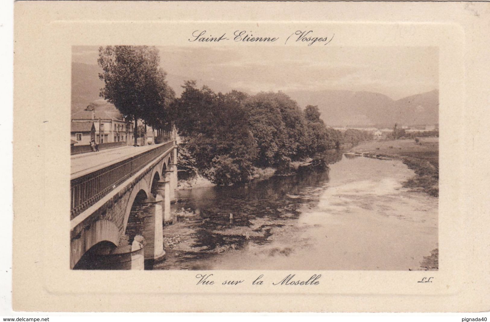 Cp , 88 , SAINT-ÉTIENNE , Vue Sur La Moselle - Saint Etienne De Remiremont