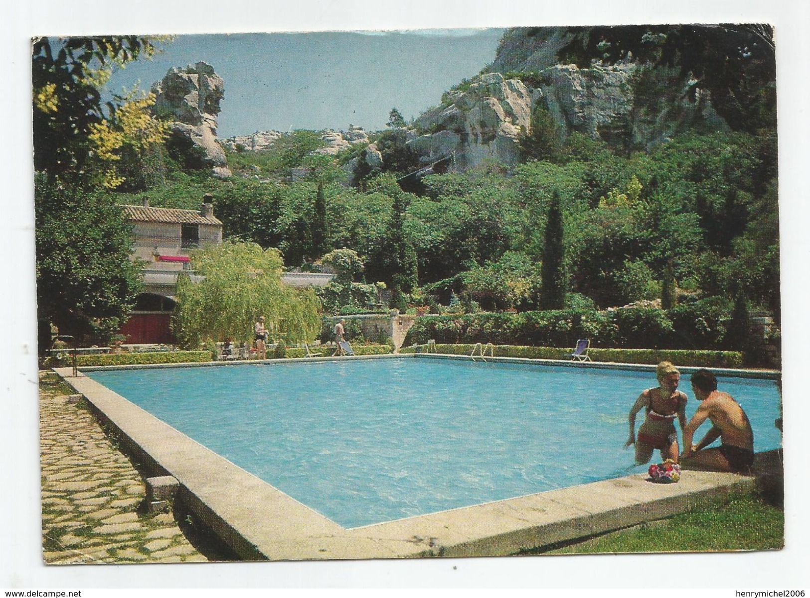 13 Bouches Du Rhone - Les Baux De Provence Oustau De Baumanière 1969 La Piscine - Les-Baux-de-Provence