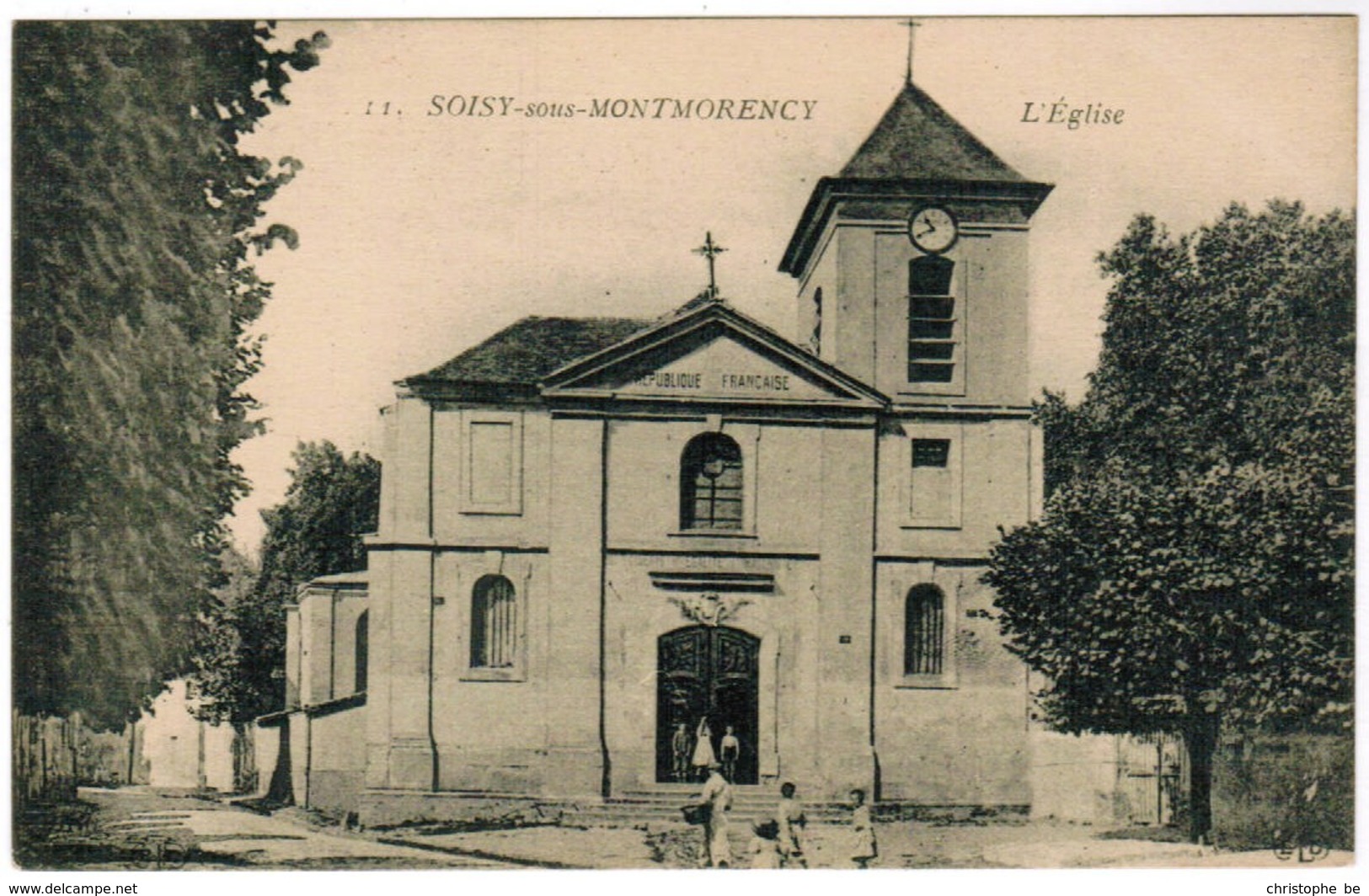 CPA Soisy Sous Montmorency, L'Eglise (pk41055) - Soisy-sous-Montmorency