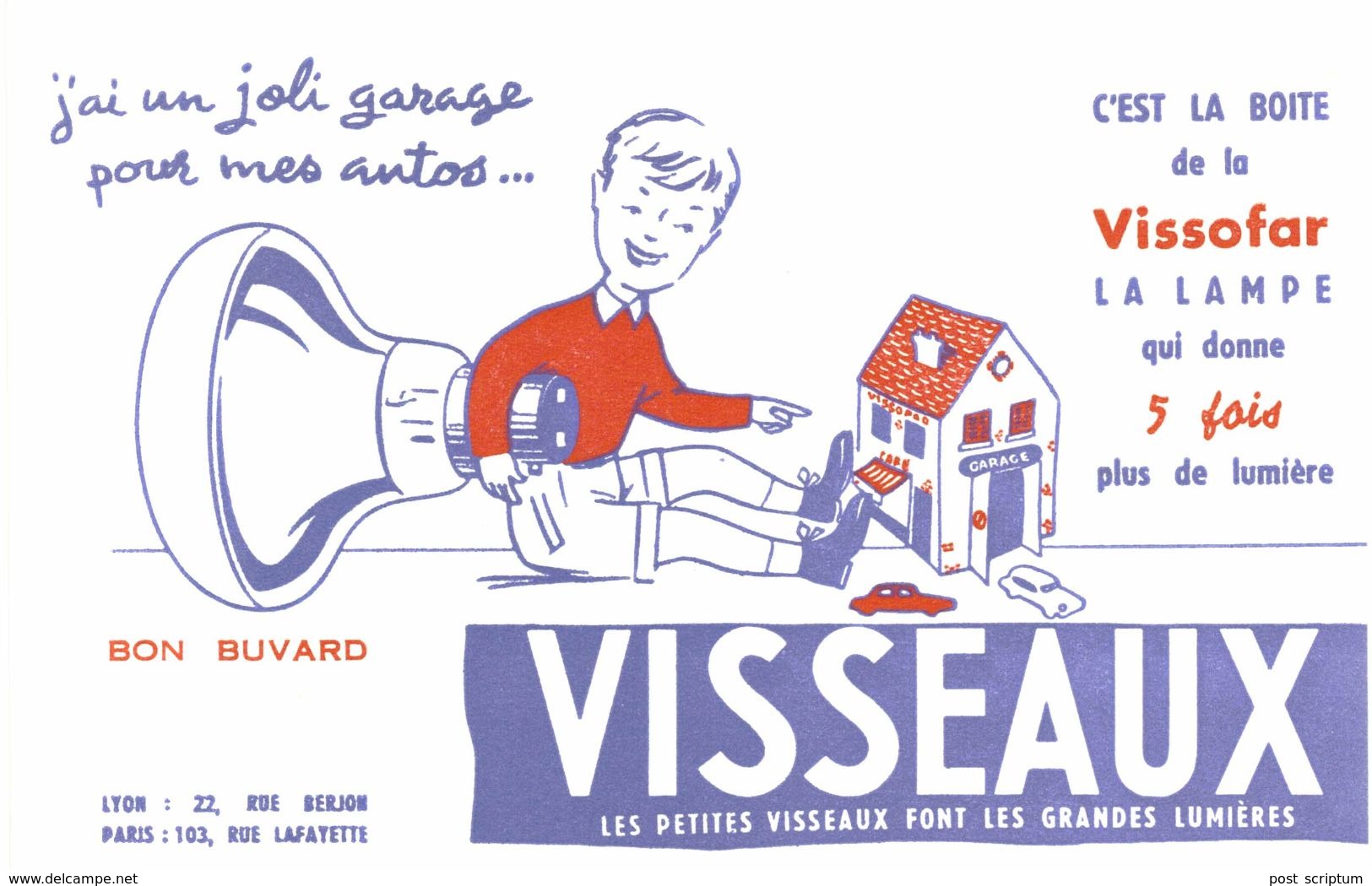 Vieux Papiers - Buvard - Lampe Visseaux - 2 Buvards - Electricité & Gaz