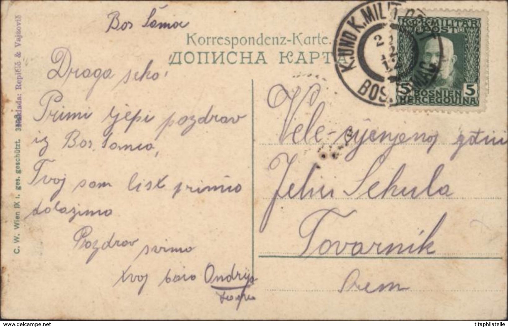 CP Carte Postalel Bosnie Herzegovine CPA Marktplatz Samac YT 67 CAD KUK Kaiserliche Und Konigliche Milit Post - Bosnie-Herzegovine