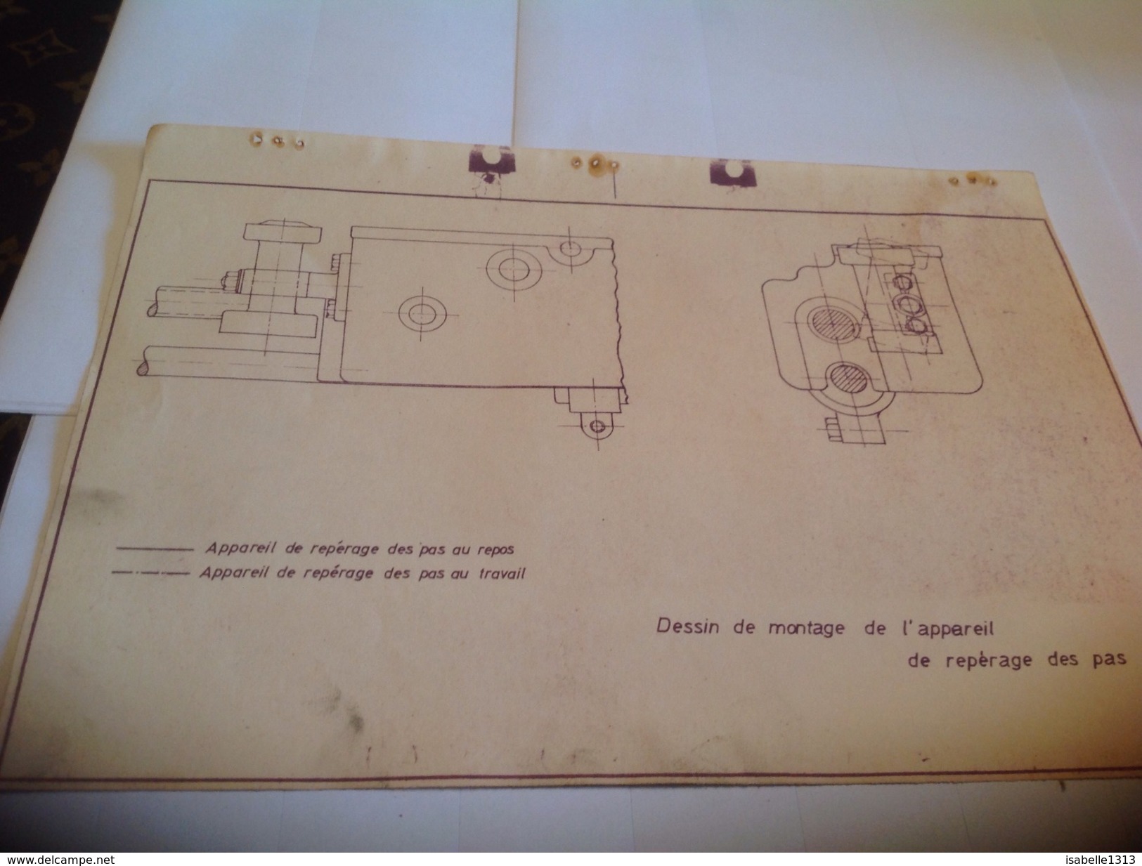 Appareil De Repérage Des Pas Au Repos Dessin De Montage De L Appareil De Repérage Des Pas - Machines