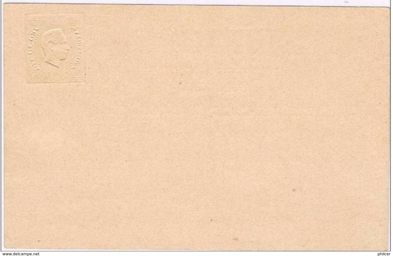 Portugal, 1879, # 5, Bilhete Postal - Ongebruikt