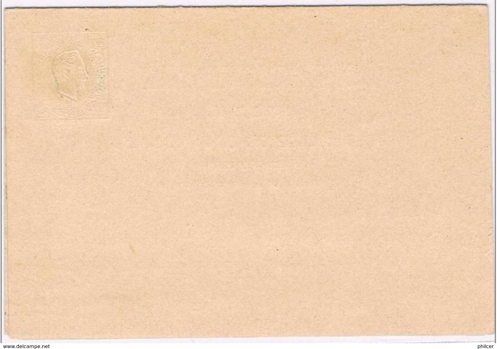 Portugal, 1879, # 6, Bilhete Postal - Unused Stamps