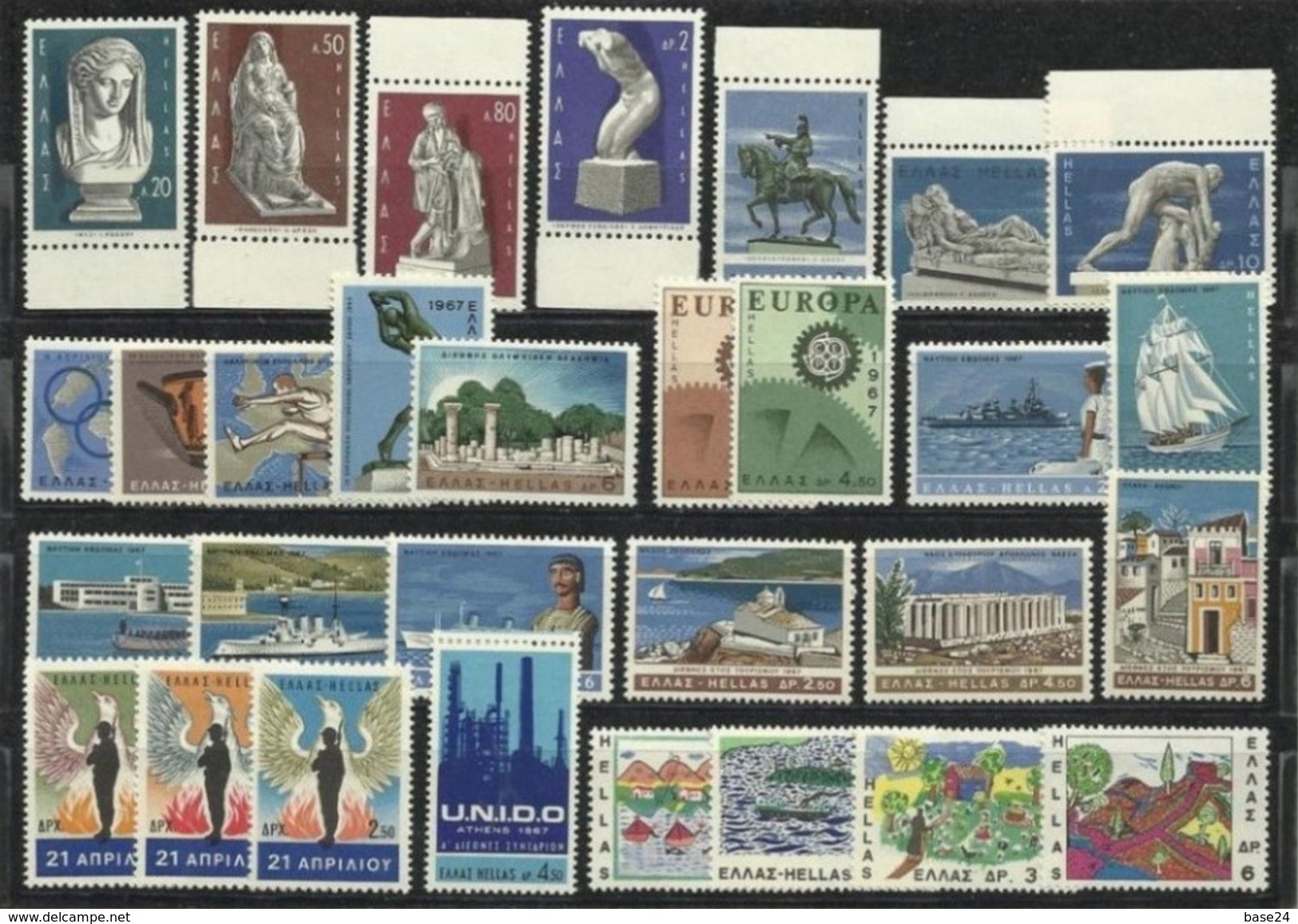 1970 Grecia Greece 11 Serie Mi.1023-28, 1040-42, 1045-61 MNH** - Nuovi