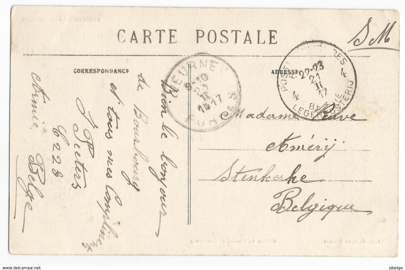 Bourbourg La Gare 1917 Carte Postale Ancienne Animée Chemin De Fer Gravelines Craywick Brouckerque - Gravelines
