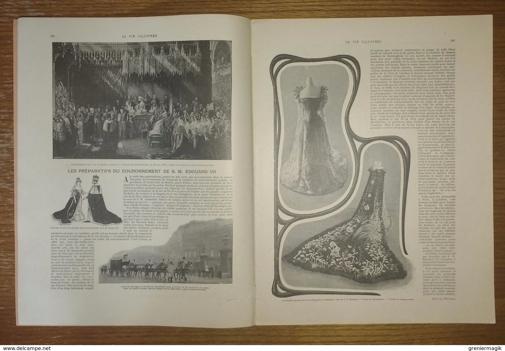 Journal La Vie Illustrée N°192 Du 20/06/1902  Edouard VII - Martinique - Mort Du Bey De Tunis Sidi-Ali - Belgique - Autres & Non Classés