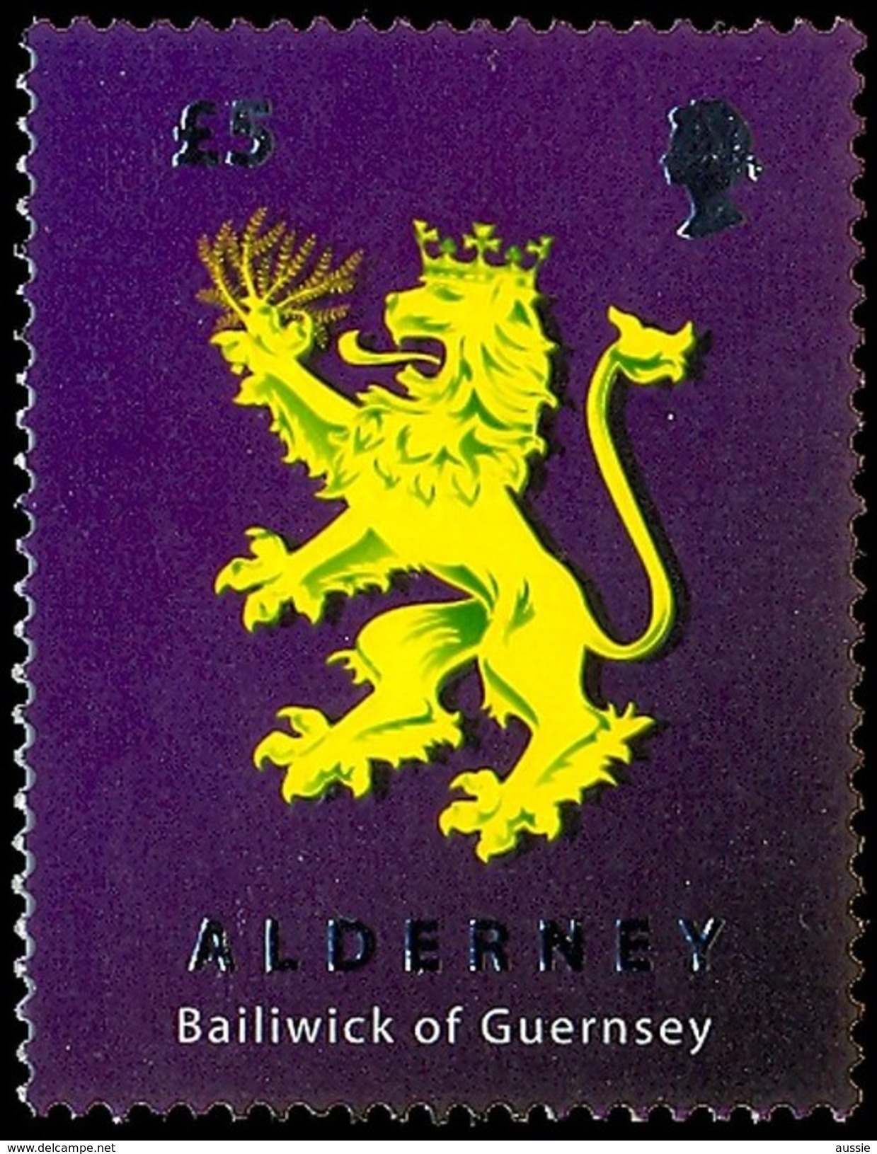 Alderney Aurigny 2008 Yvertn° 339 Micheln° 338 *** MNH Cote 20 Euro Armoiries Lion Leeuw - Alderney