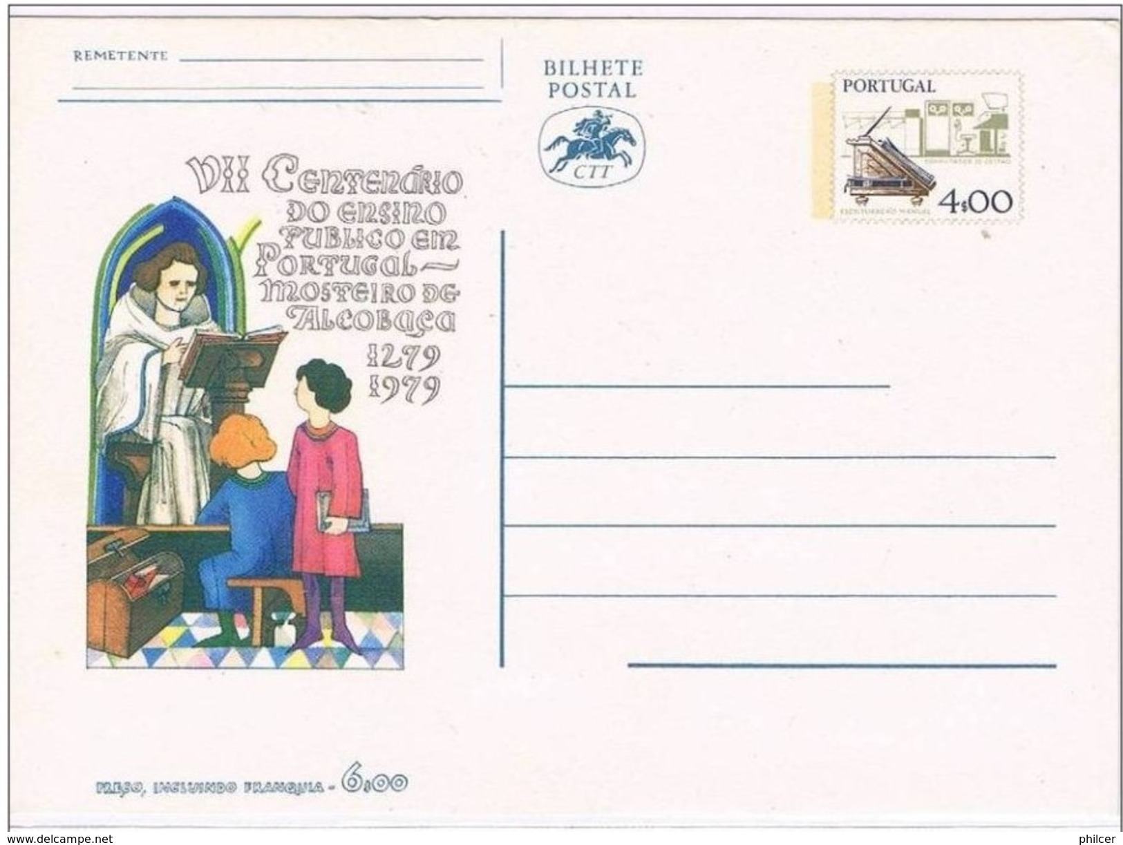 Portugal, 1979, # 174, Bilhete Postal - Used Stamps