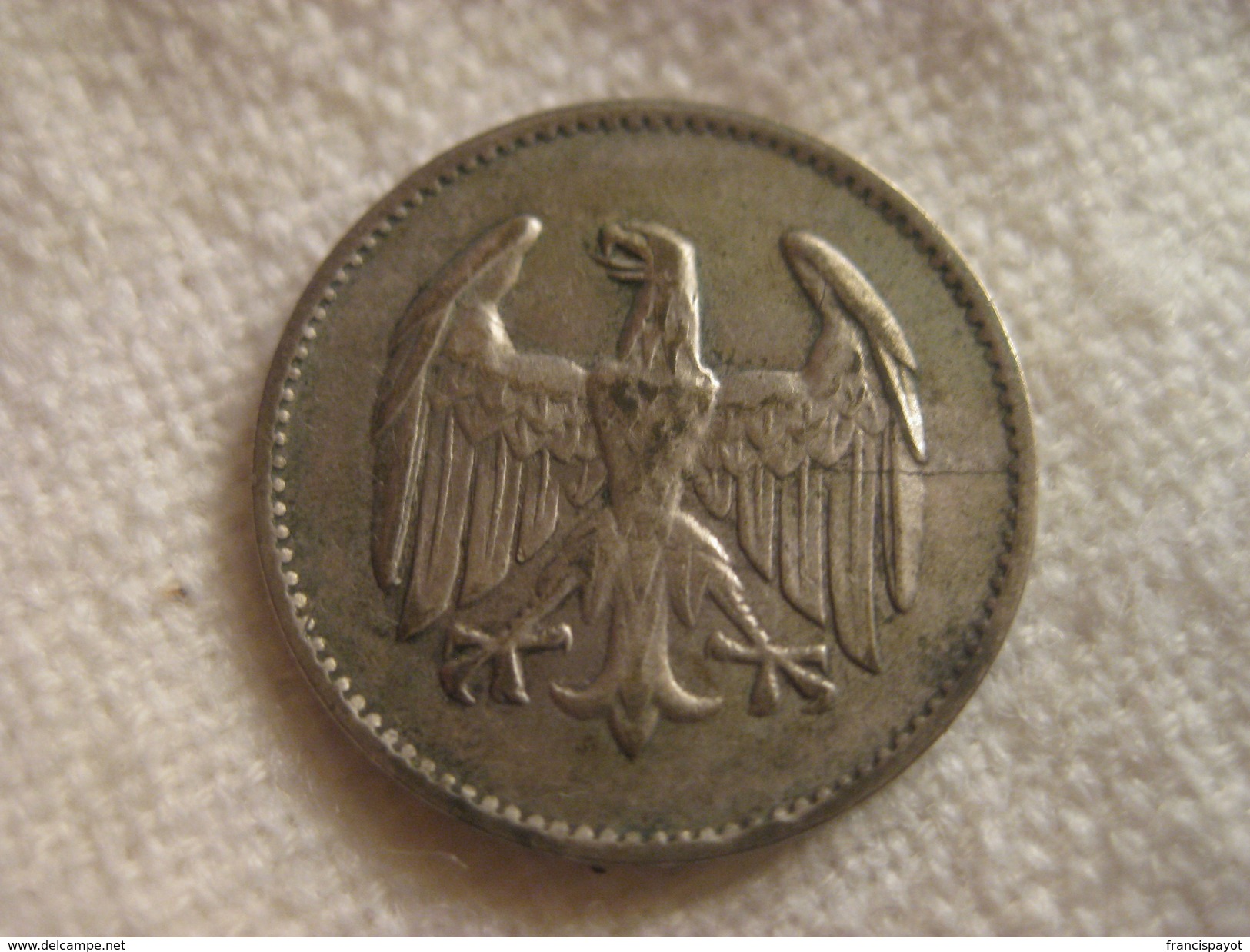1 Reichmark 1924 F - 1 Marco & 1 Reichsmark