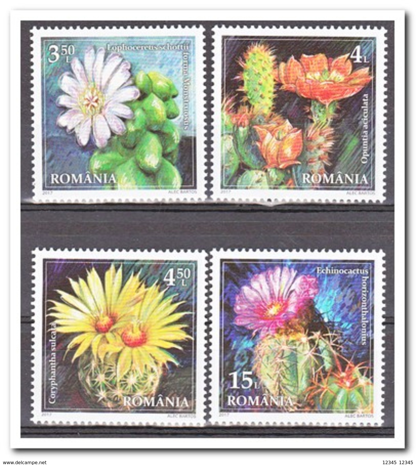 Roemenië 2017, Postfris MNH, Cacti - Unused Stamps