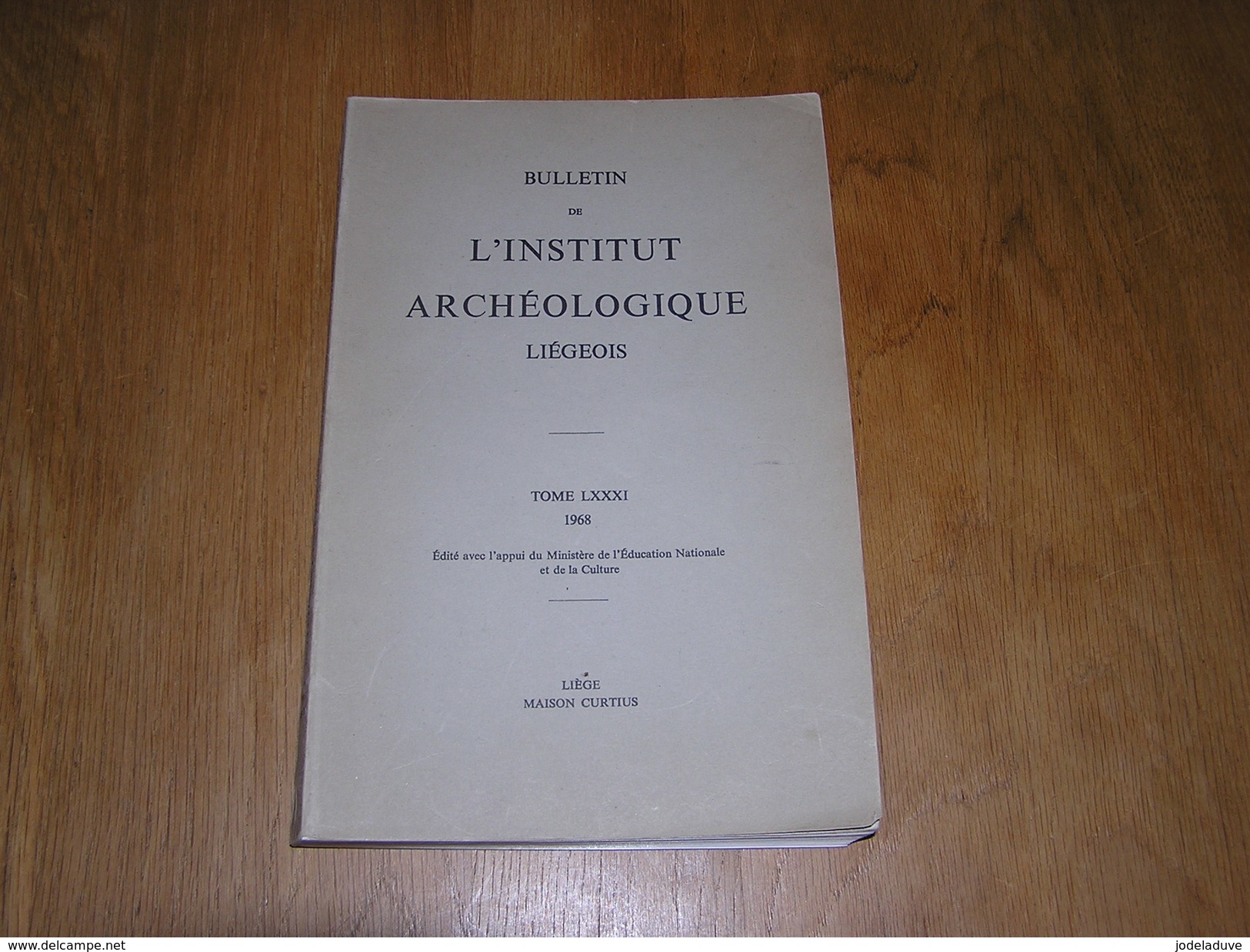 BULLETIN DE L'INSTITUT ARCHEOLOGIQUE LIEGEOIS 1968 Liège Hospice Charbonnage Houillère Mine Charbon Wandre Cheratte Visé - België