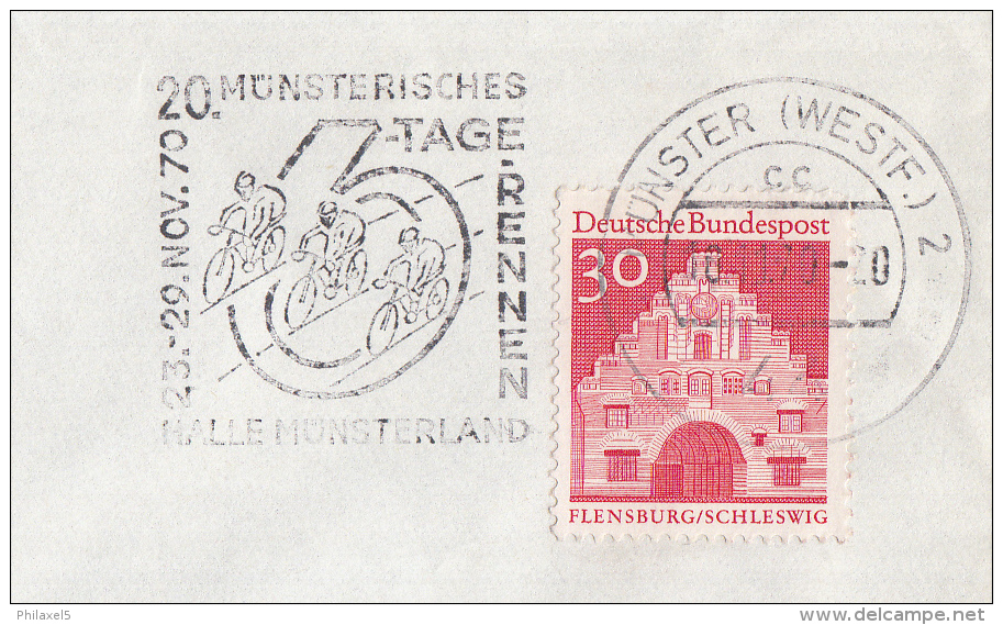 Duitsland - Vlagstempel - 20. Münsterisches 6-Tage Rennen Halle Münsterland 23-29 NOV.1970 - Münster - Wielrennen