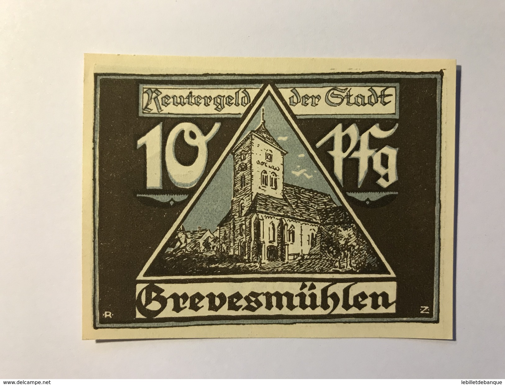 Allemagne Notgeld Grevesmuhlen 10 Pfennig - Colecciones
