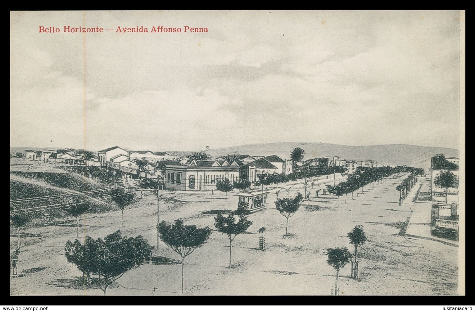 BELO HORIZONTE - Avenida Affonso Penna. ( Ed. " A Brazileira" )carte Postale - Belo Horizonte