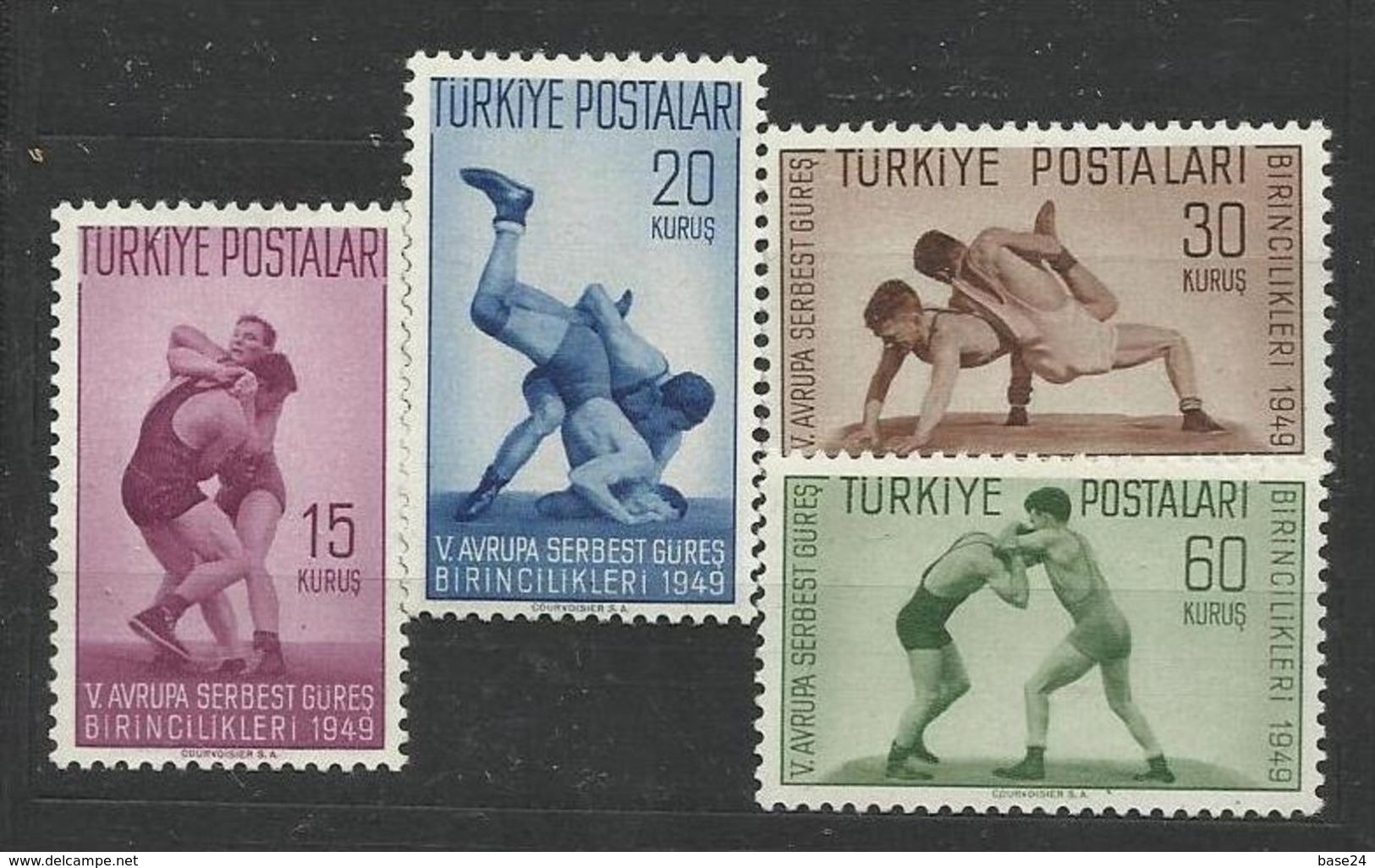 1949 Turchia Turkey SPORT Serie Di 4v. (1231/34) MNH** - Lotta