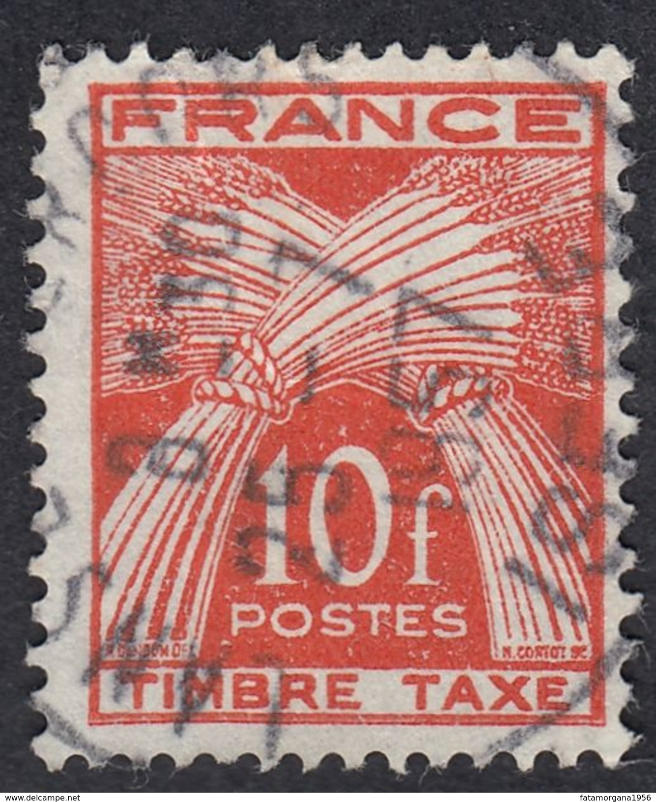 FRANCIA - FRANCE - Segnatasse Yvert 76, Usato. - 1859-1959 Usati