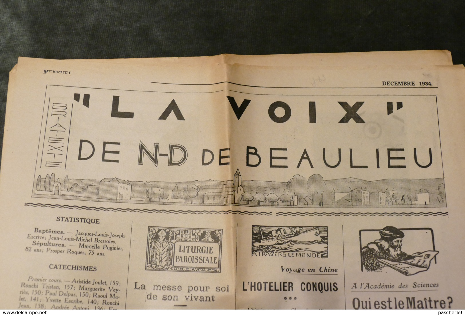 Notre-Dame De Beaulieu *** Journal "La Voix" De 1934 ***   / J 83 - Autres & Non Classés
