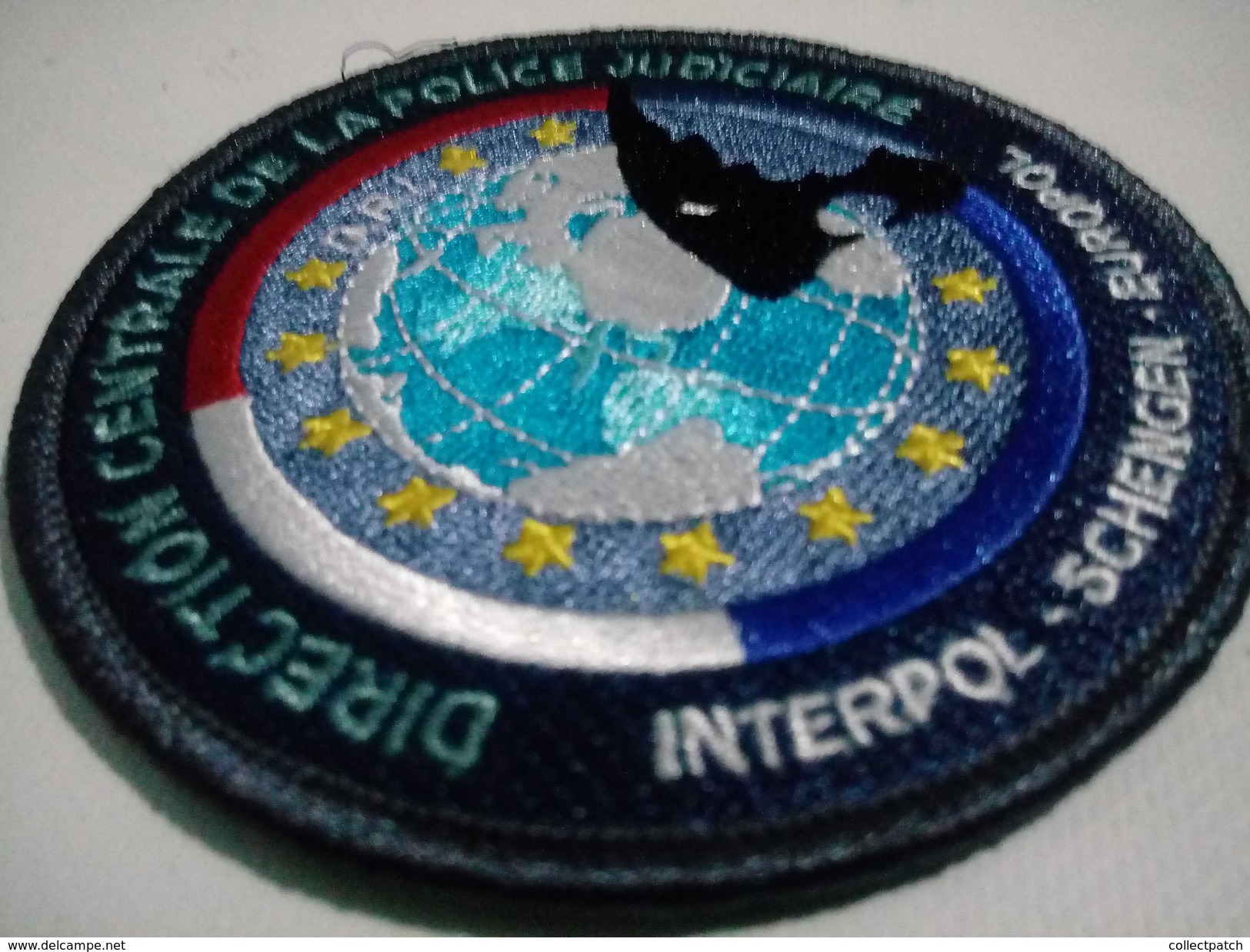 ECUSSON  POLICE JUDICIAIRE DCPJ INTERPOL - SCHENGEN - EUROPOL PATCH BADGE - Police