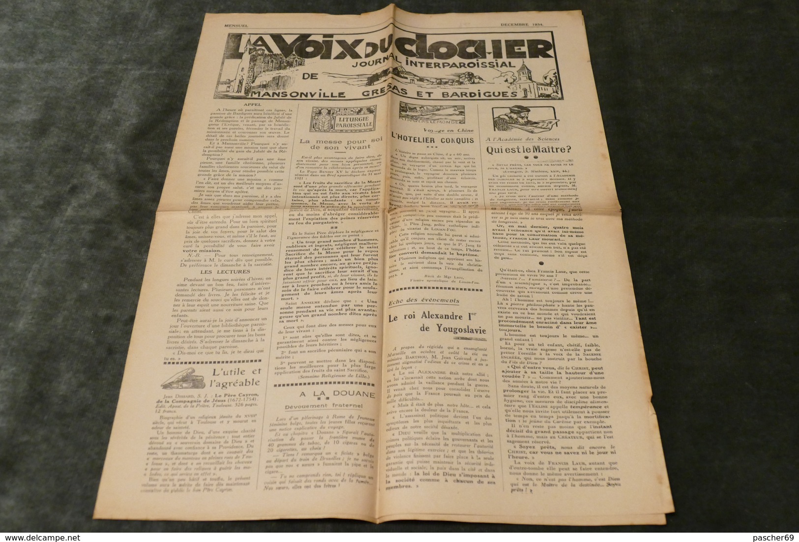 82 - Mansonville - Gresas Et Bardigues *** Journal Interparoissial = LA VOIX DU CLOCHER  /  J 90 - Autres & Non Classés