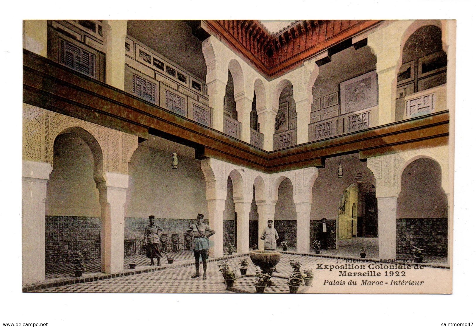 13 - MARSEILLE . EXPOSITION COLONIALE 1922 . Palais Du Maroc . Intérieur - Réf. N°5755 - - Colonial Exhibitions 1906 - 1922