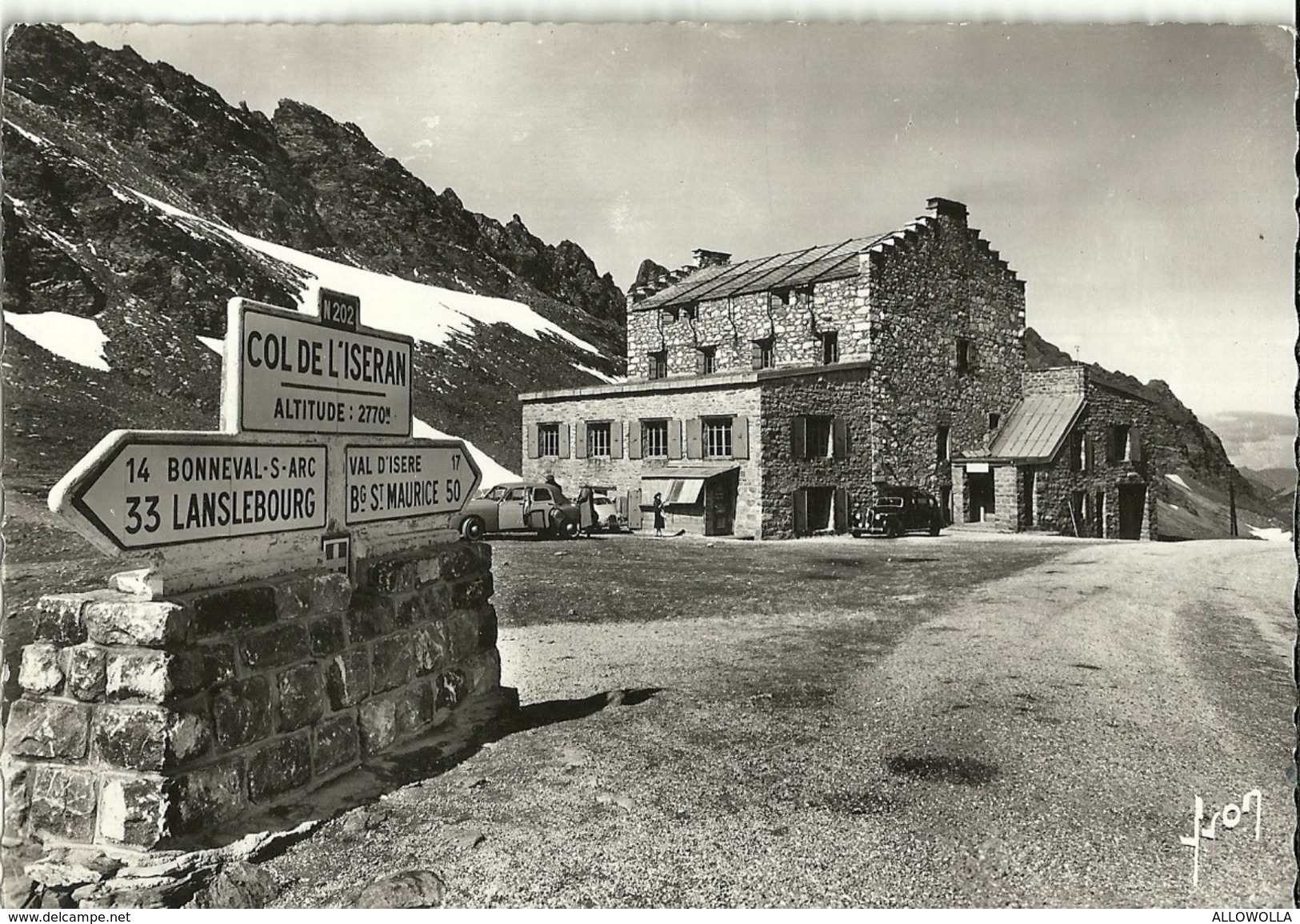 60 - "COL DE L'ISERAN 2770 M. (SAVOIE) - L' HOTEL ET LA CRETE DES LESSIERES 2986 M. - LA PLUS HAUTE ROUTE D'EUROPE" - Altri & Non Classificati