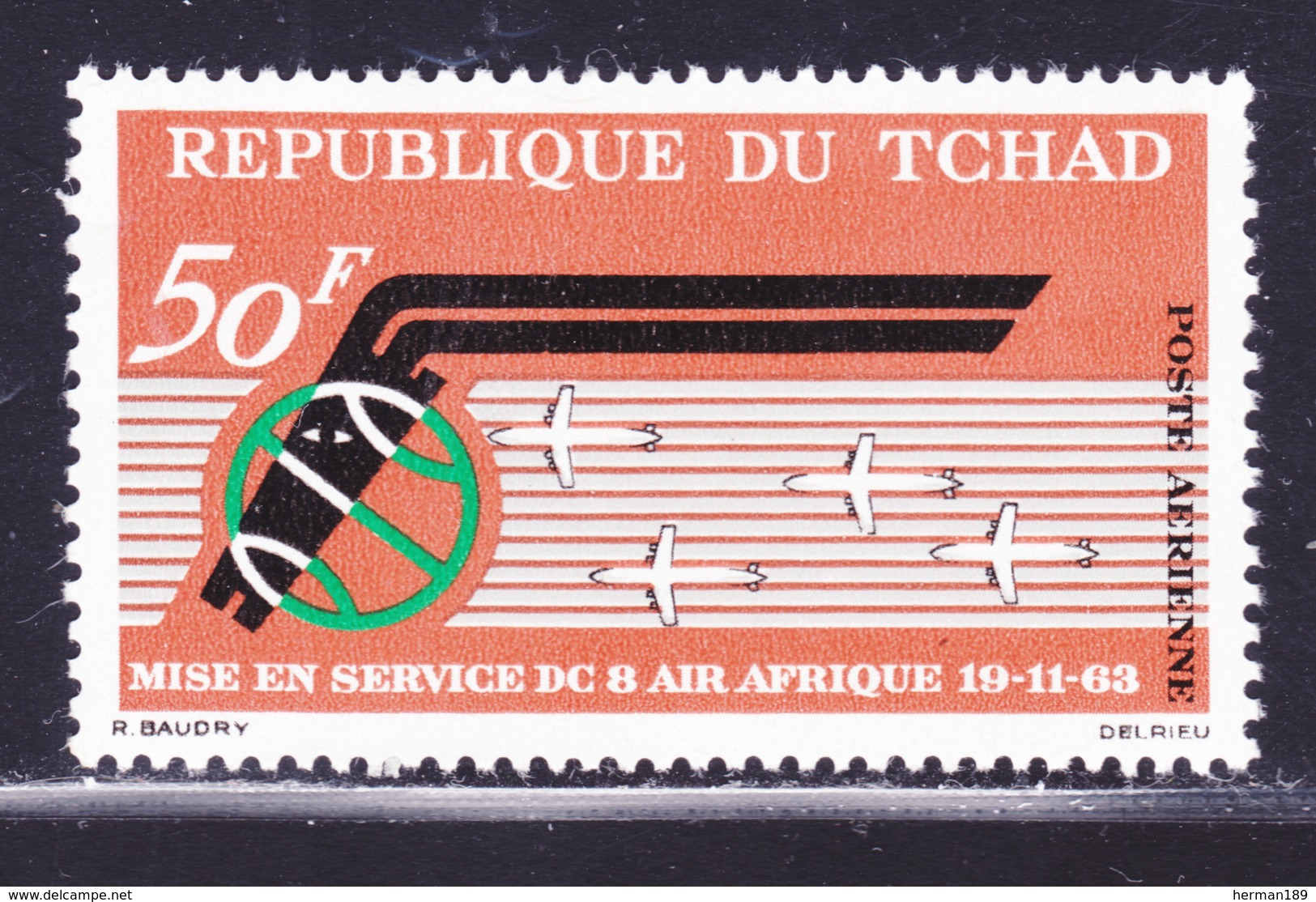 TCHAD AERIENS N°   10 ** MNH Neuf Sans Charnière, TB (D1486) - Chad (1960-...)