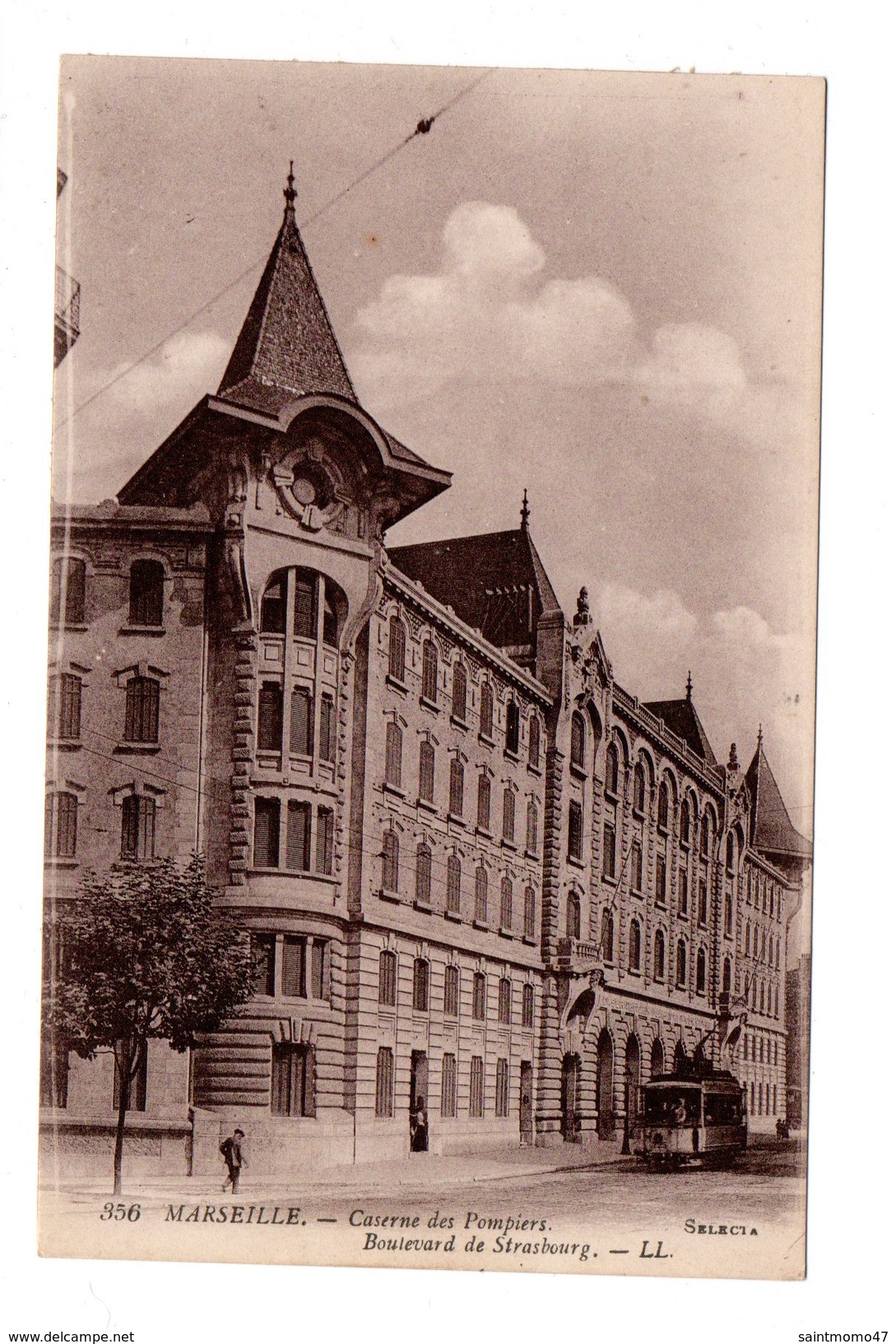 13 - MARSEILLE . CASERNE DES POMPIERS . BOULEVARD DE STRASBOURG - Réf. N°5763 - - Monumenti