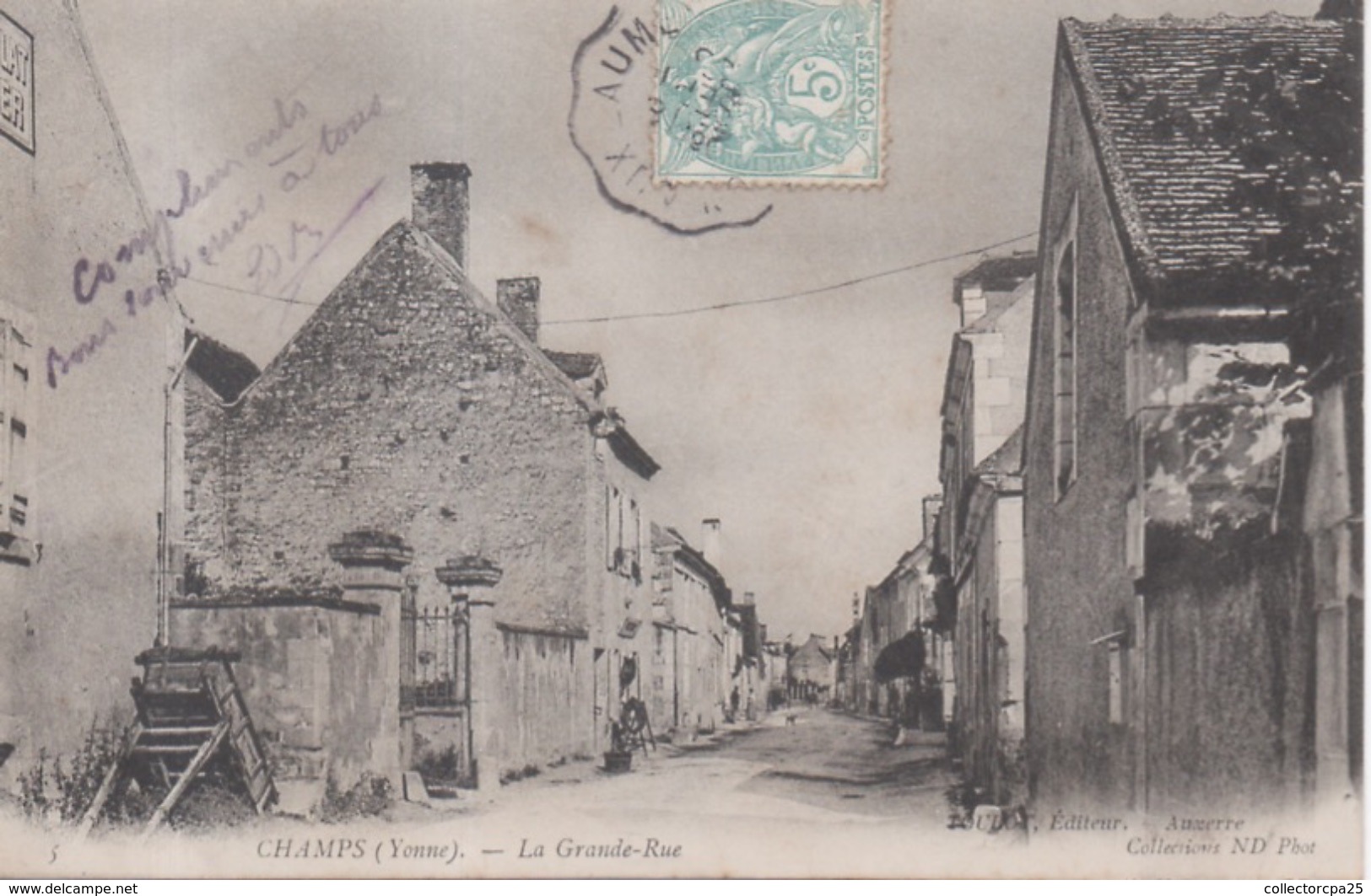 5 - Champs ( Yonne ) - La Grande Rue - Champs Sur Yonne