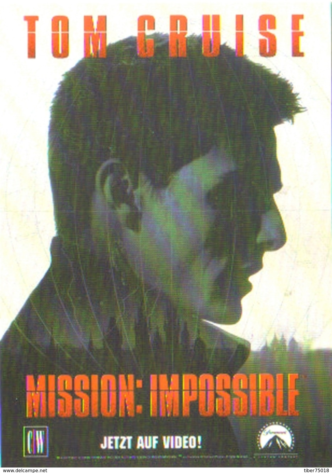 Carte Postale - Mission : Impossible (cinéma - Film - Affiche) Tom Cruise - Affiches Sur Carte