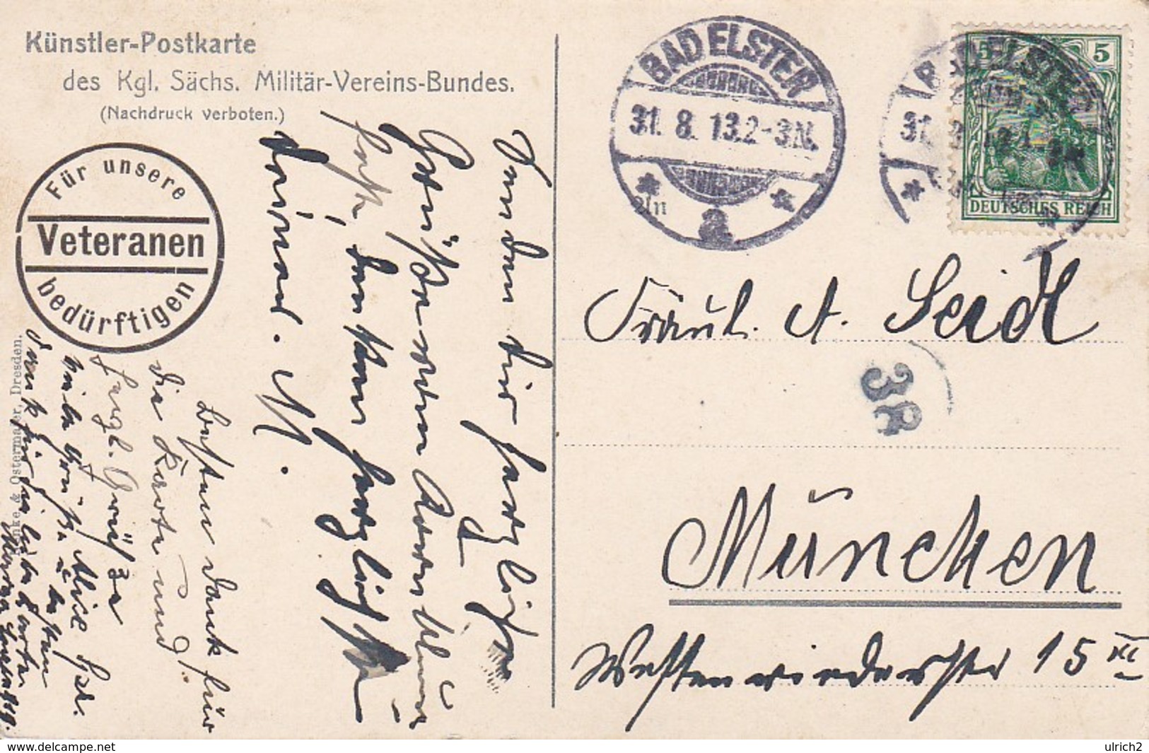 AK Aue - Erholungsheim Lauter Des Kgl. Sächs. Militär-Vereins-Bundes - 1913  (31594) - Aue