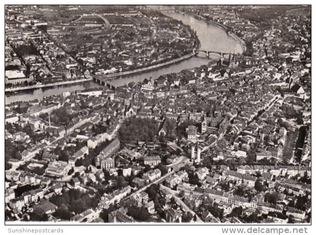 Switzerland Basel Panorama Mit Spalentor Mittlere Und Wettsteinbruecke Photo - Bâle