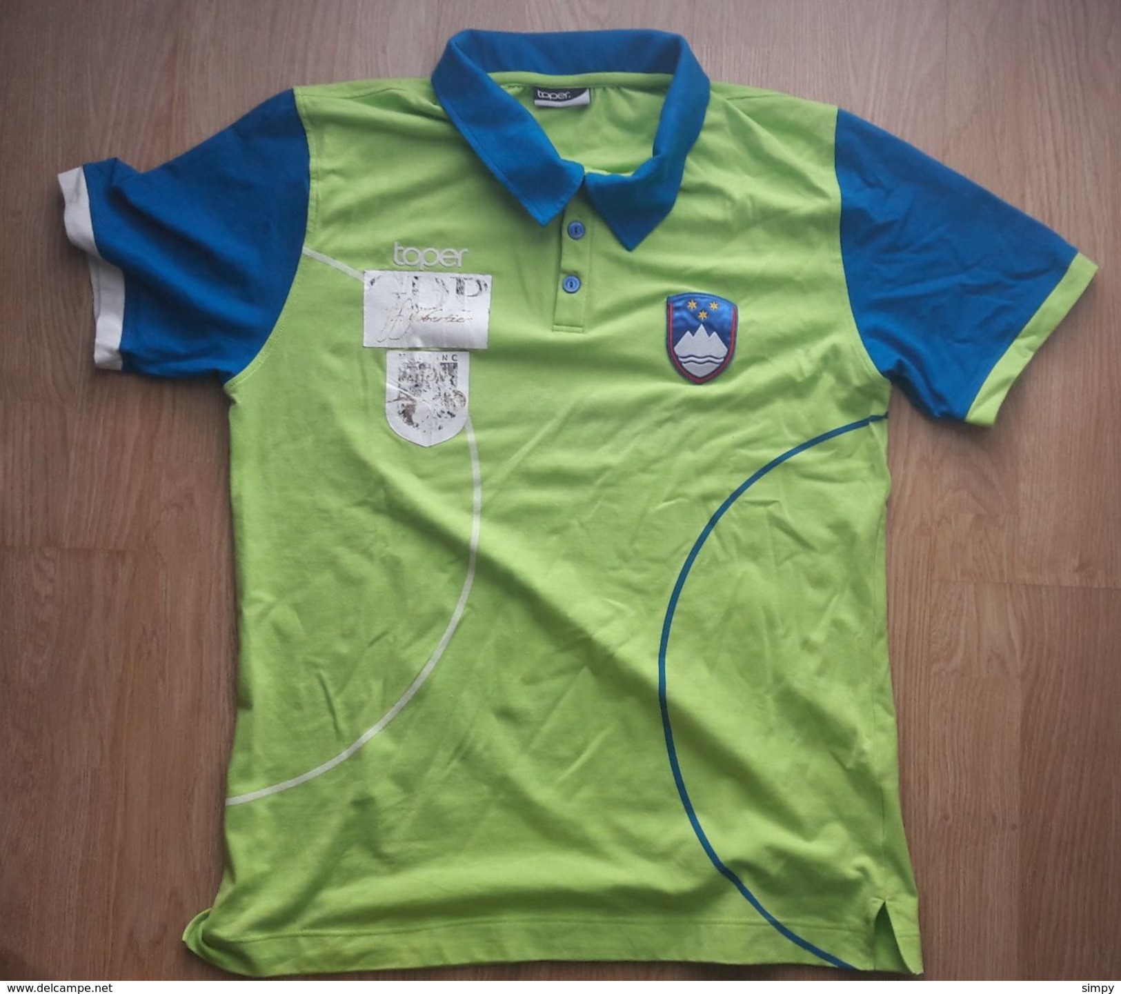 SLOVENIA National Shirt From Jure Kozjek European Champion 2014 Koper In Bowling Boule Petanque - Pétanque