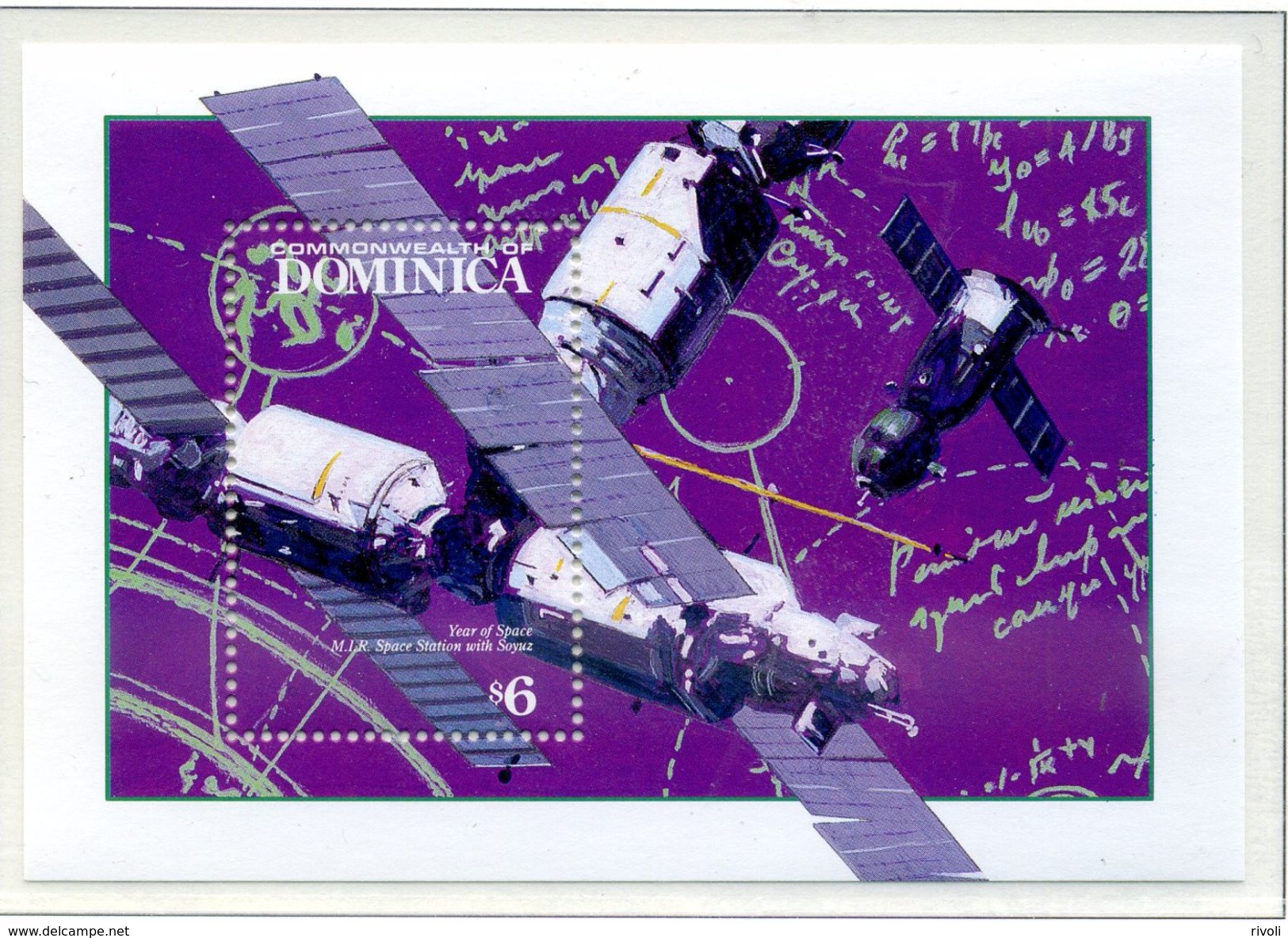 DOMINICA - 1992 International Space Year BLOC NEUF SANS CHARNIERE Ref 950 - Amérique Du Sud