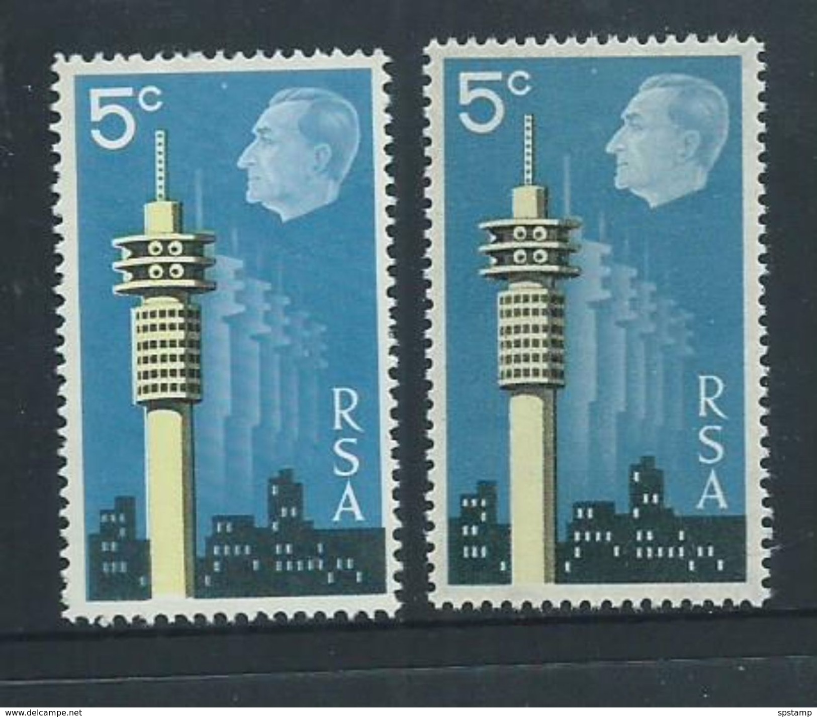 South Africa 1971 5c Interstex Both Watermark Set Of 2 MNH - Unused Stamps