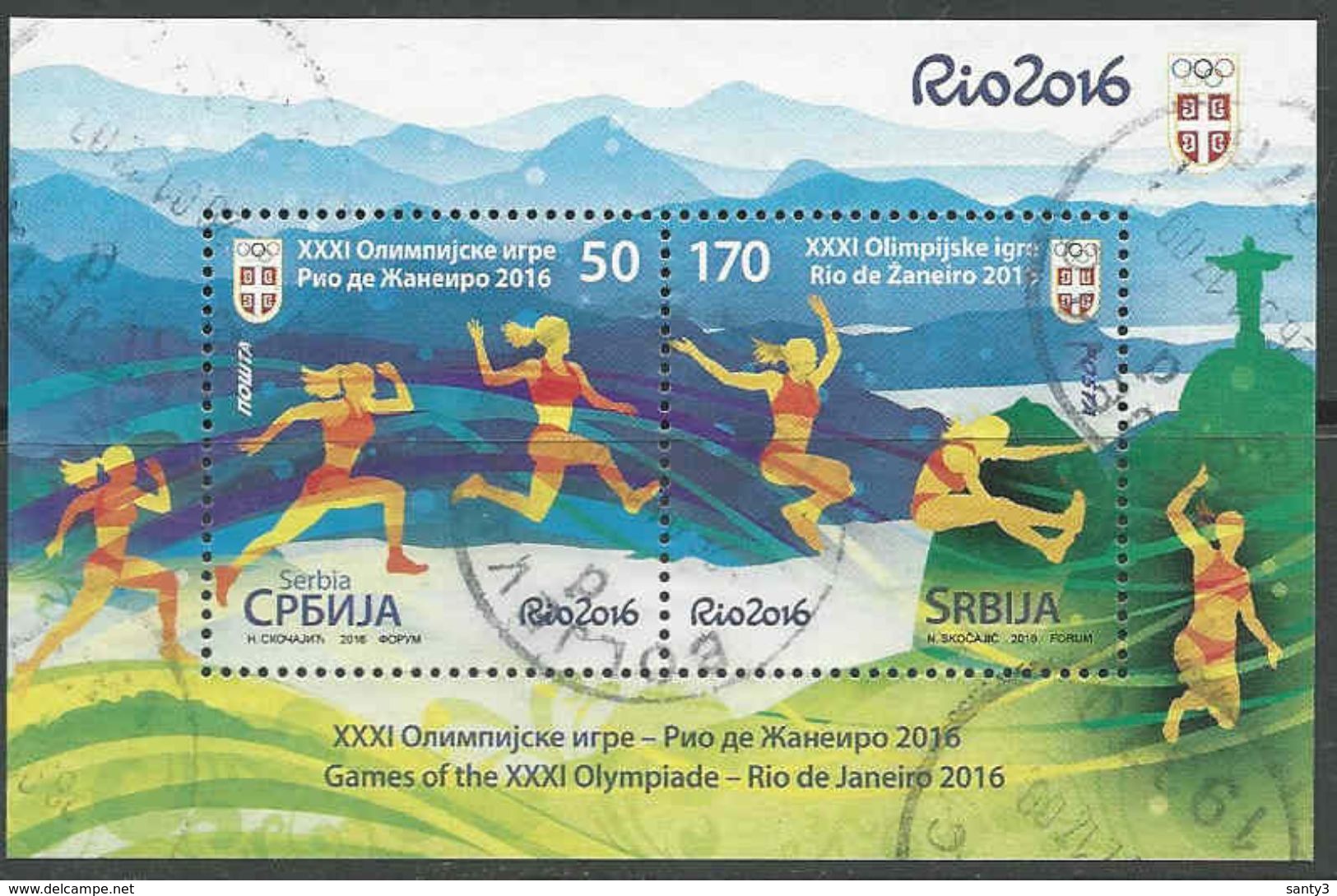 Servie, Yv Blok 17 Jaar 2016, Gestempeld, Zie Scan - Serbia