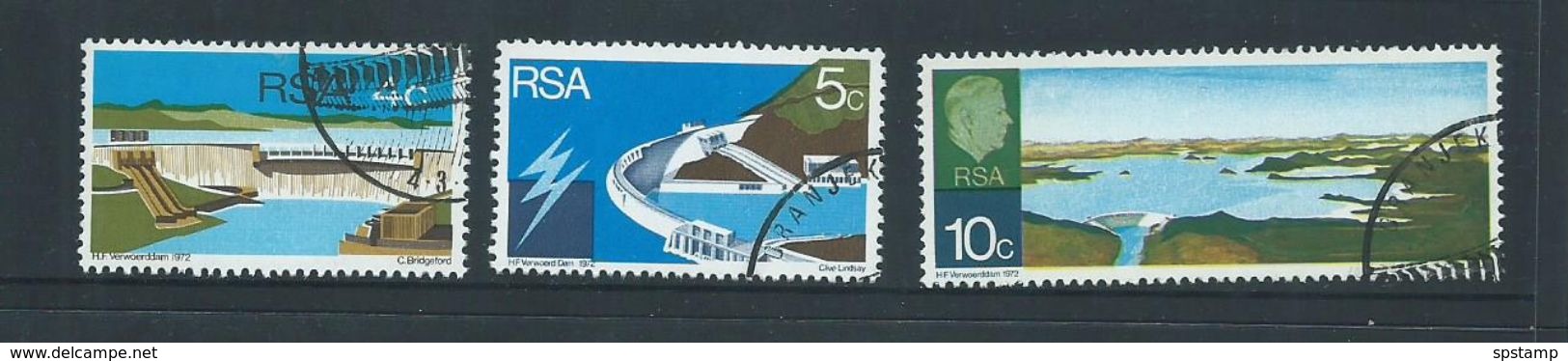 South Africa 1972 Dam Opening Set Of 3 FU - Unused Stamps