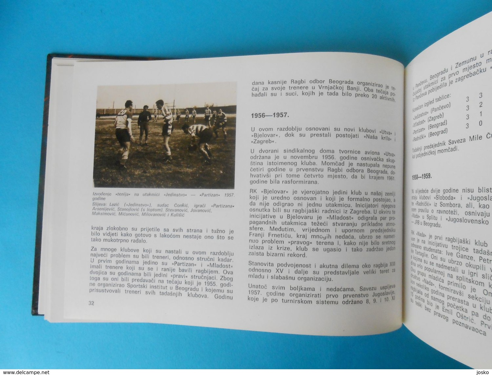 YUGOSLAV RUGBY FEDERATION 1954-1984 ... official book ( monograph ) * Yougoslavie Rugby Association monographie