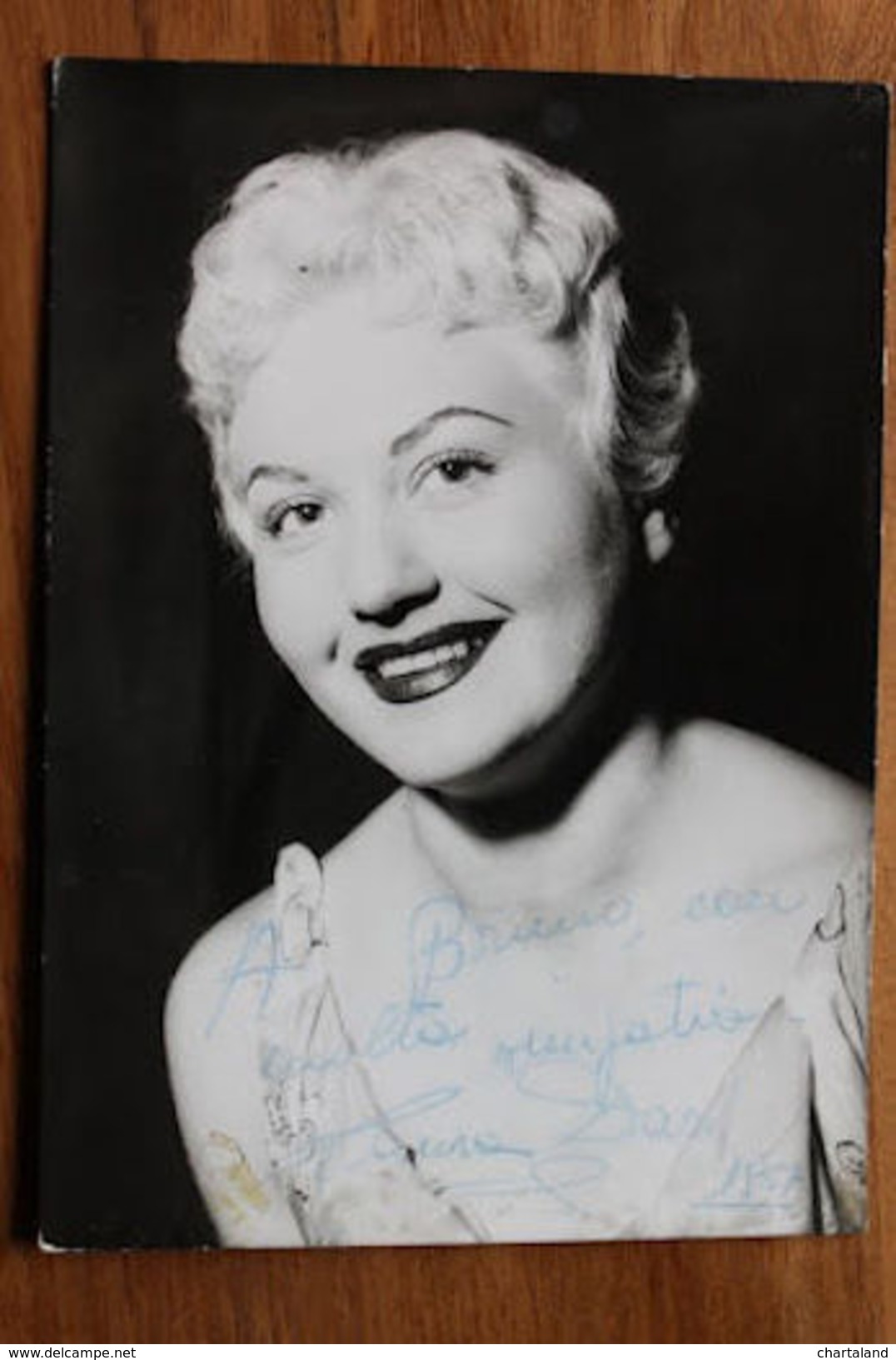 Foto Cartolina Con Autografo Attrice Lauretta Dari Spettacolo Macario 1957 - Autres & Non Classés