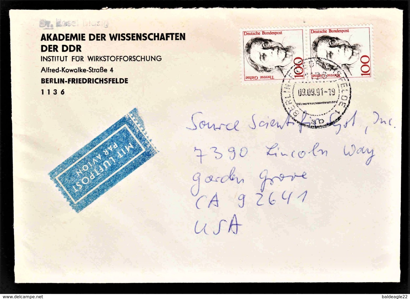 Germany - Cover #8 Used - Covers & Documents