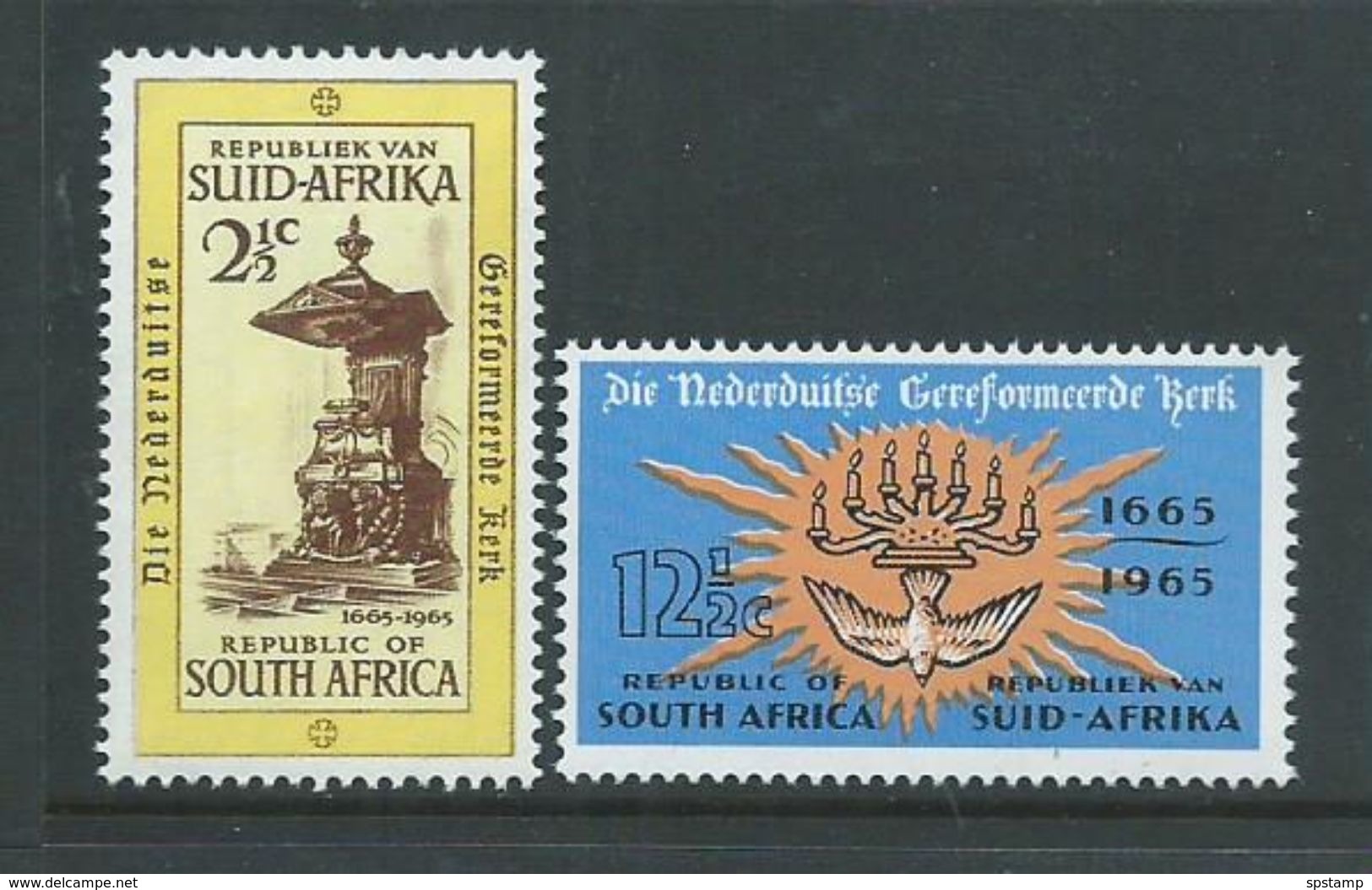 South Africa 1965 Dutch Reformed Church Set 2 MNH - Unused Stamps